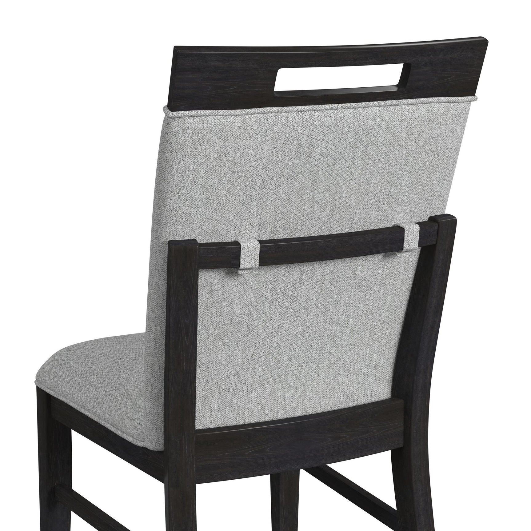 Transcend Dining Side Chair with Light Grey Fabric in Charcoal (2 Per Carton) - Tampa Furniture Outlet