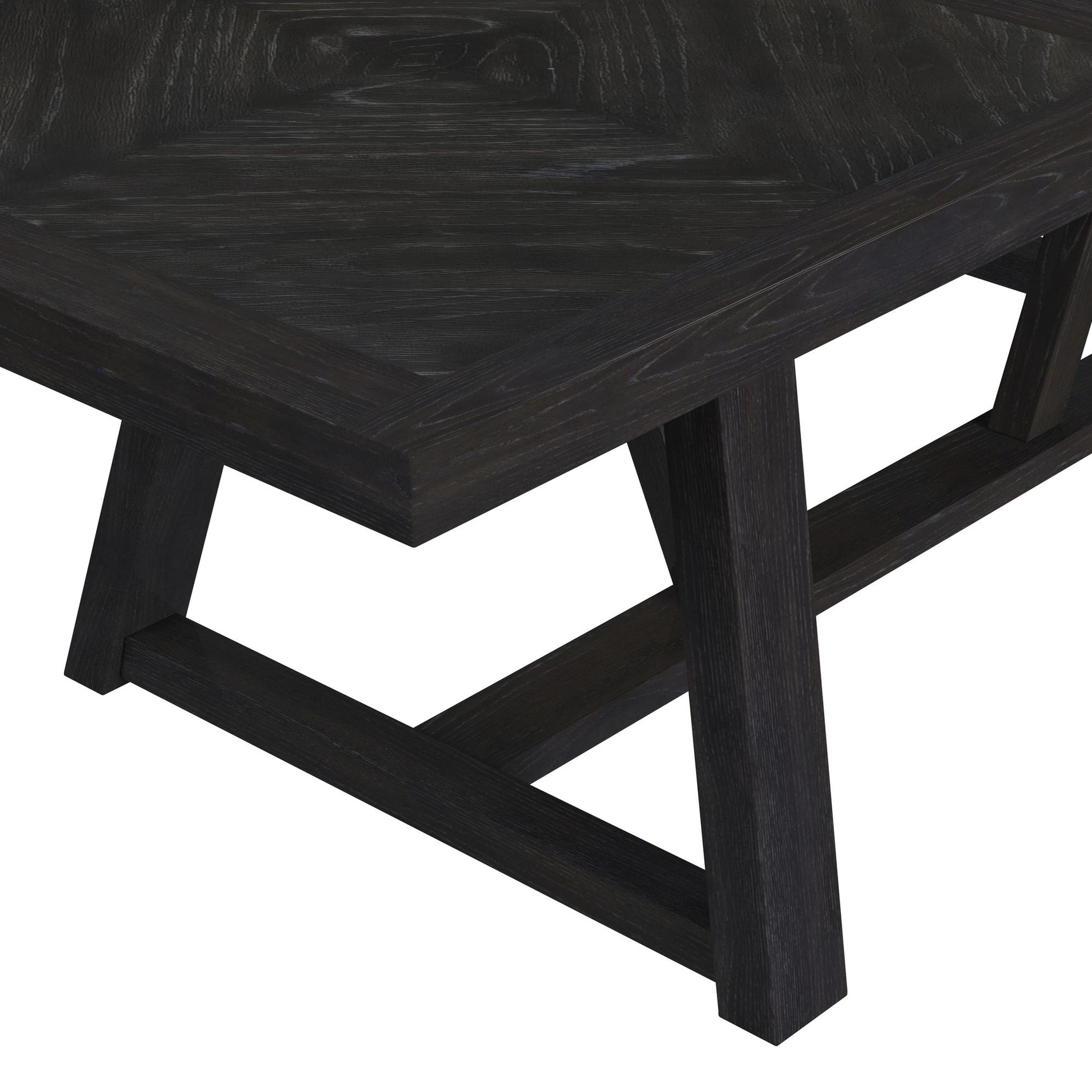 Transcend Dining Table with 22" Leaf in Charcoal - Tampa Furniture Outlet