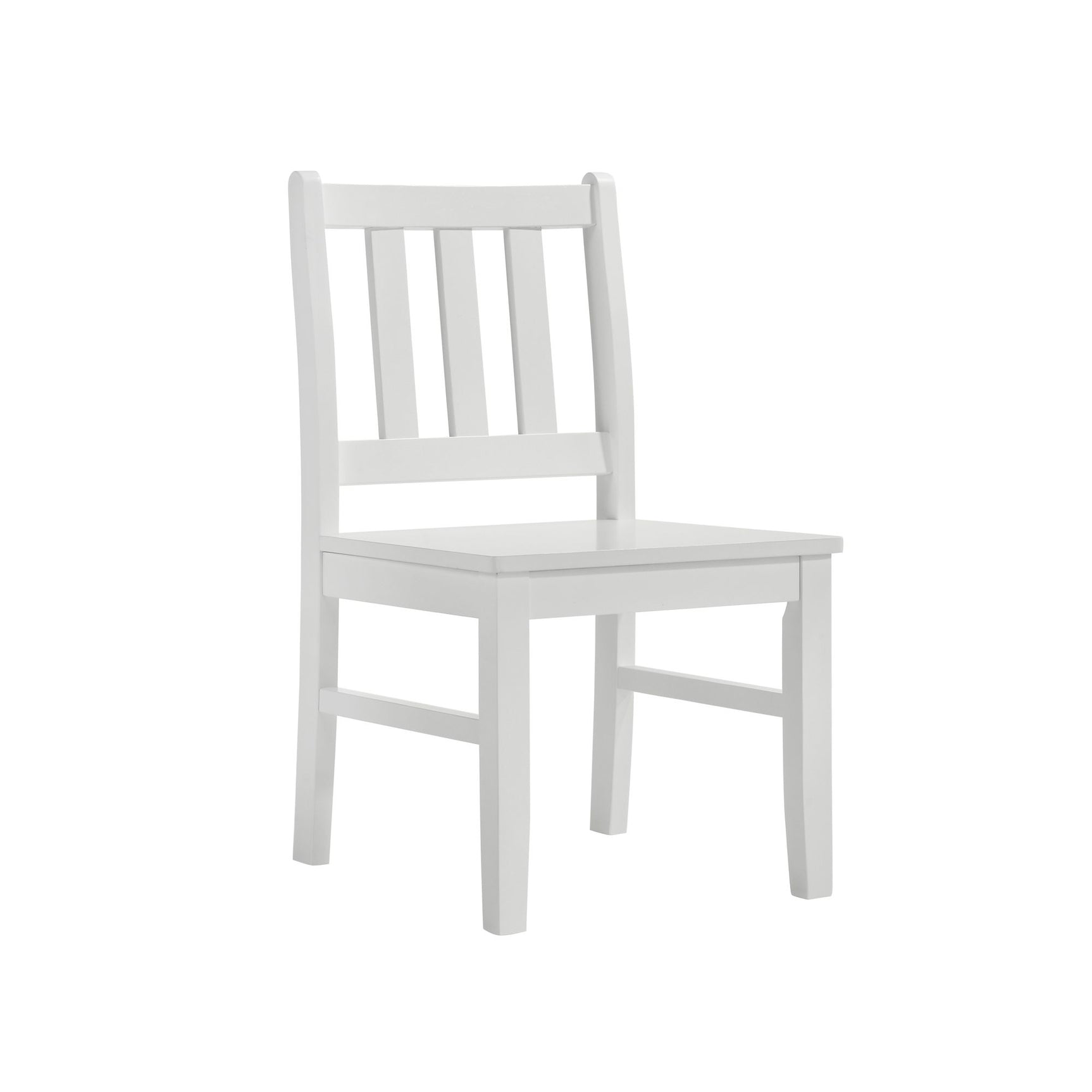 Travis Youth 5PC Dining Set with Table and 4 Chairs in White - Tampa Furniture Outlet