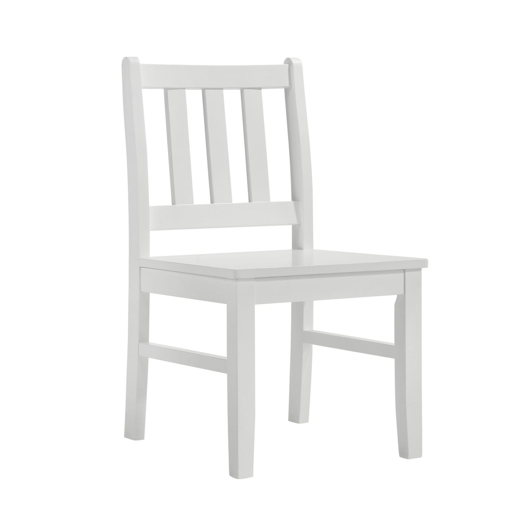 Travis Youth 5PC Dining Set with Table and 4 Chairs in White