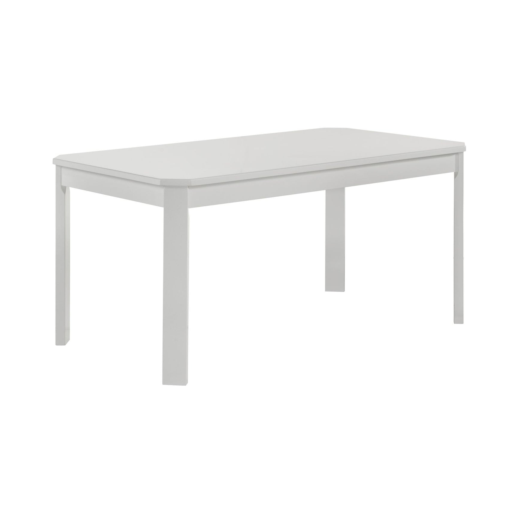 Travis Youth 5PC Dining Set with Table and 4 Chairs in White