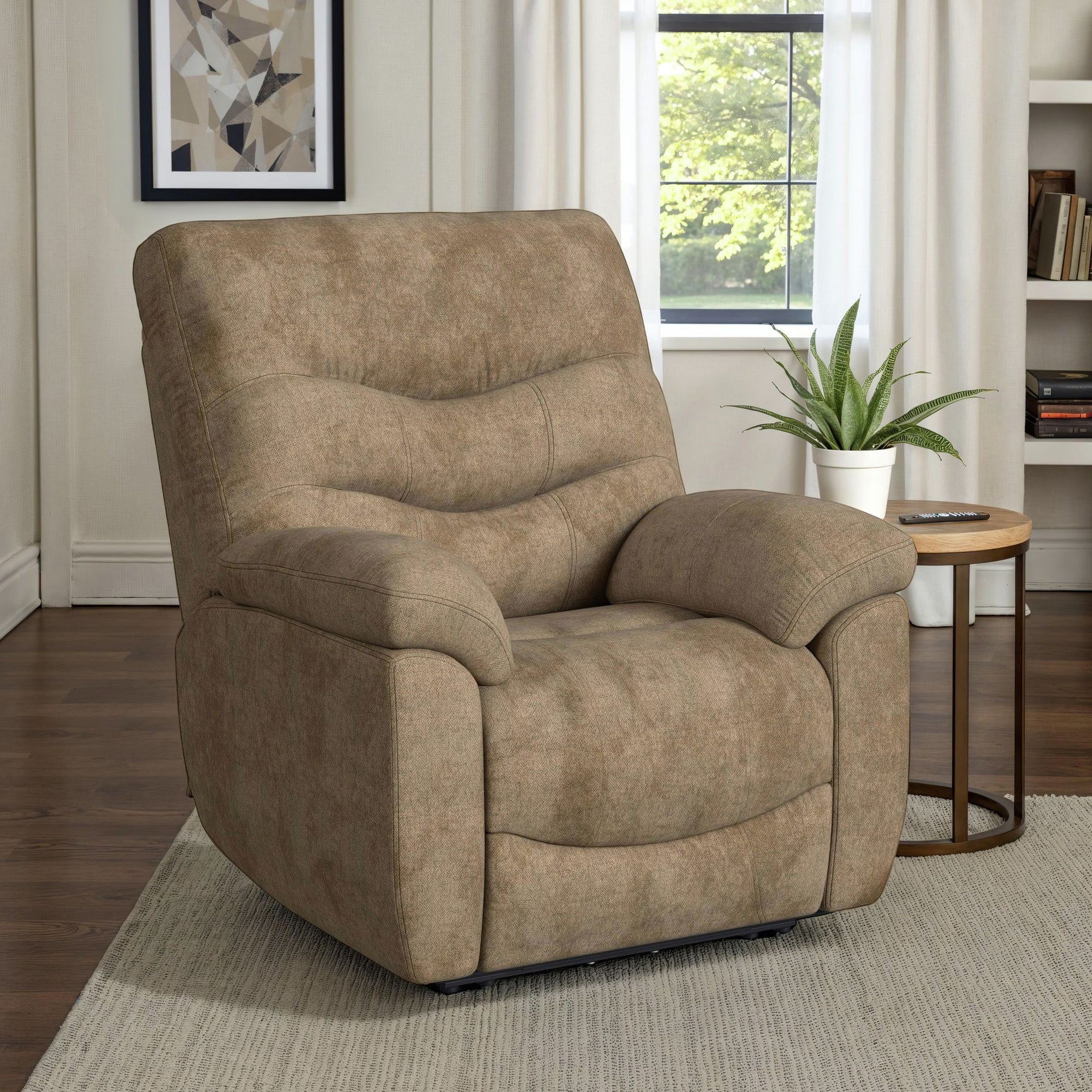Trifecta P3 Recliner W/Heat Massage, zero gravity, memory foam in Sefi Puppy – SKU U-17960-11722-105PPP | Elements