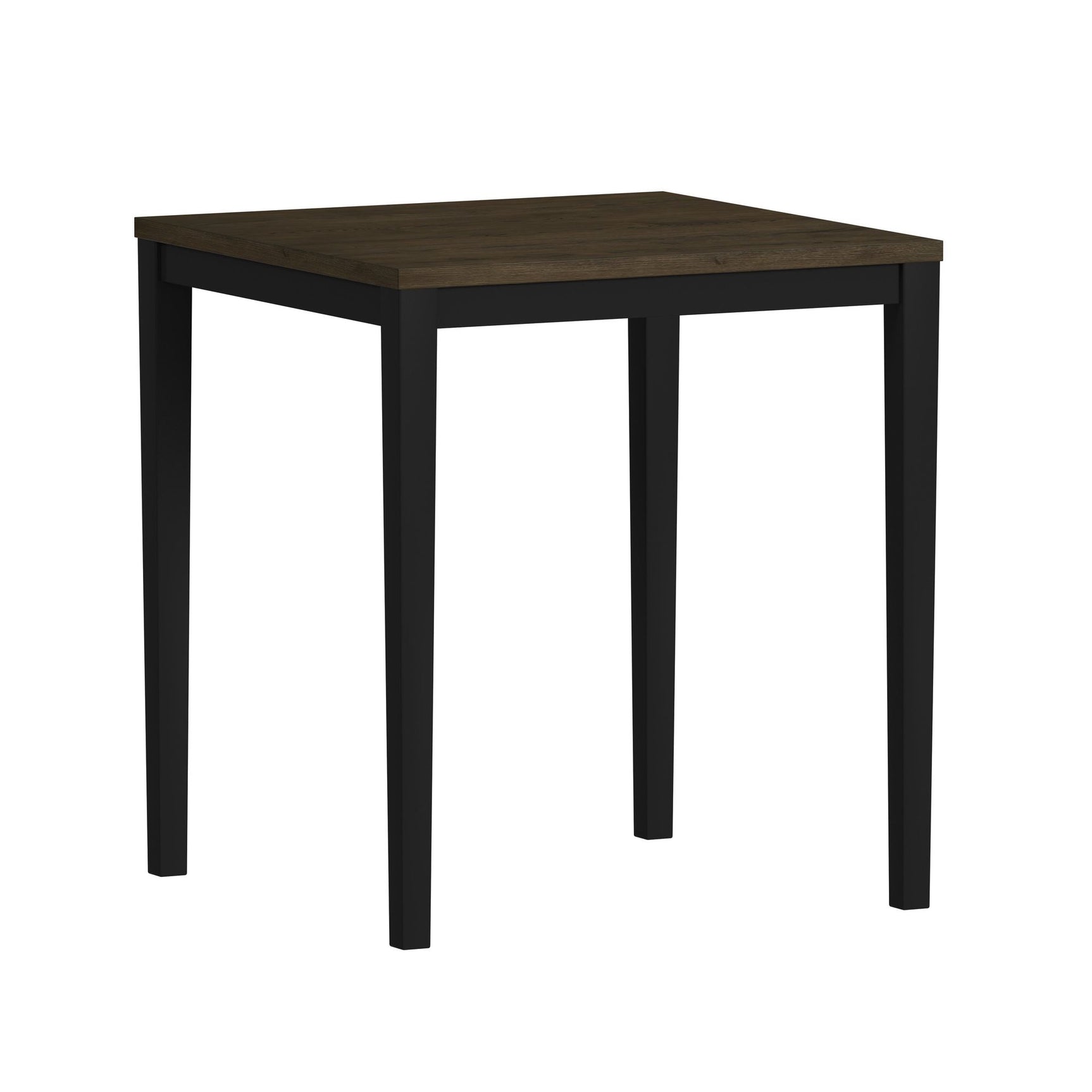 Tulane 5pc Counter Table & 4 Counter Chairs with Beige Fabric in Oak & Black - Tampa Furniture Outlet