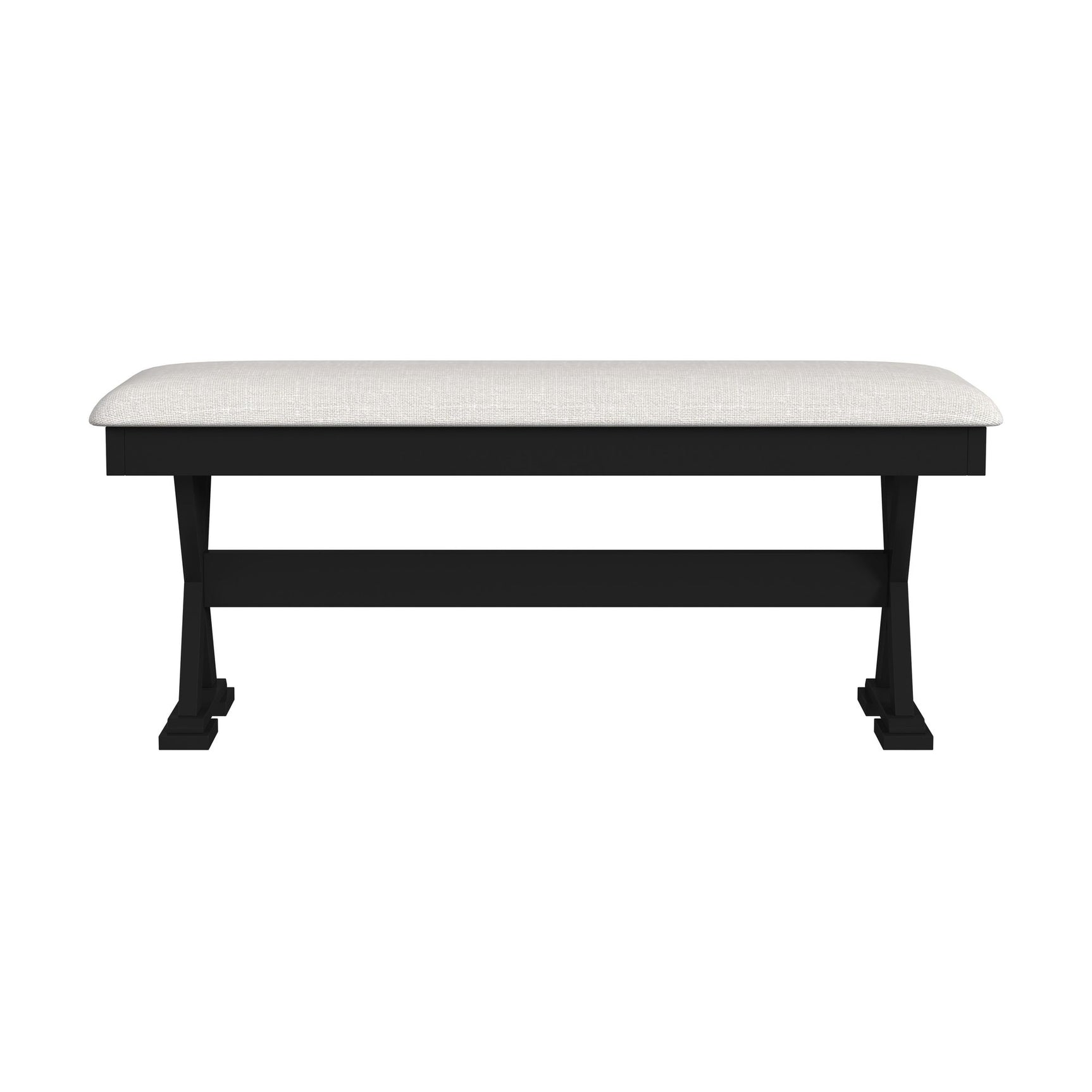 Tulane 6PC Dining Set with Table, 4 Chairs, and Bench in Oak and Black - Tampa Furniture Outlet