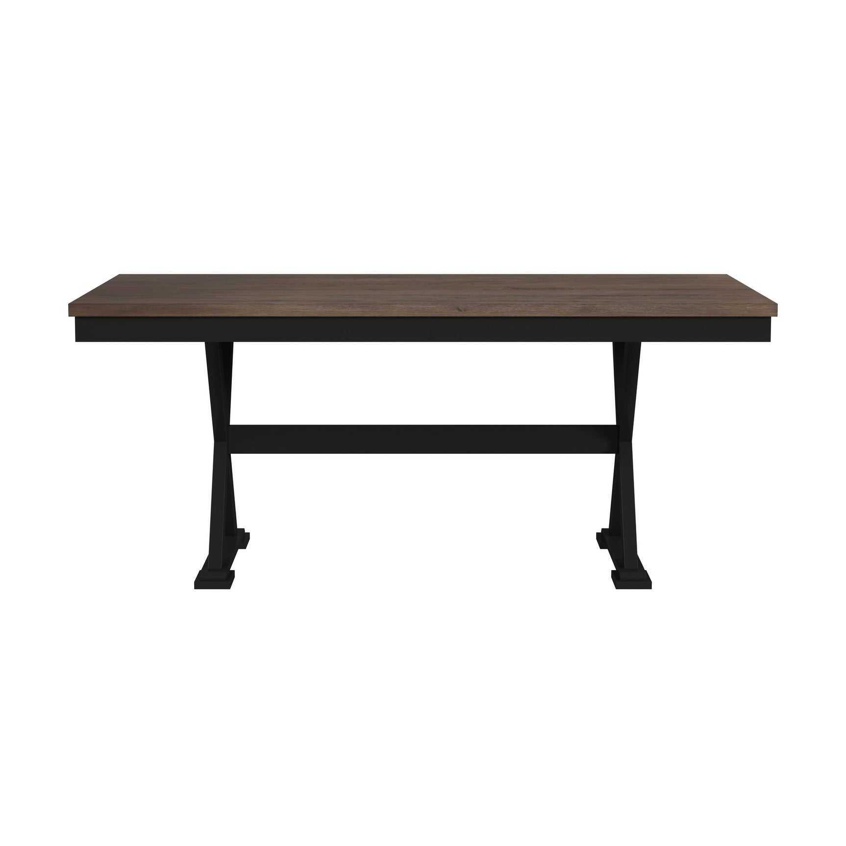 Tulane 6PC Dining Set with Table, 4 Chairs, and Bench in Oak and Black - Tampa Furniture Outlet