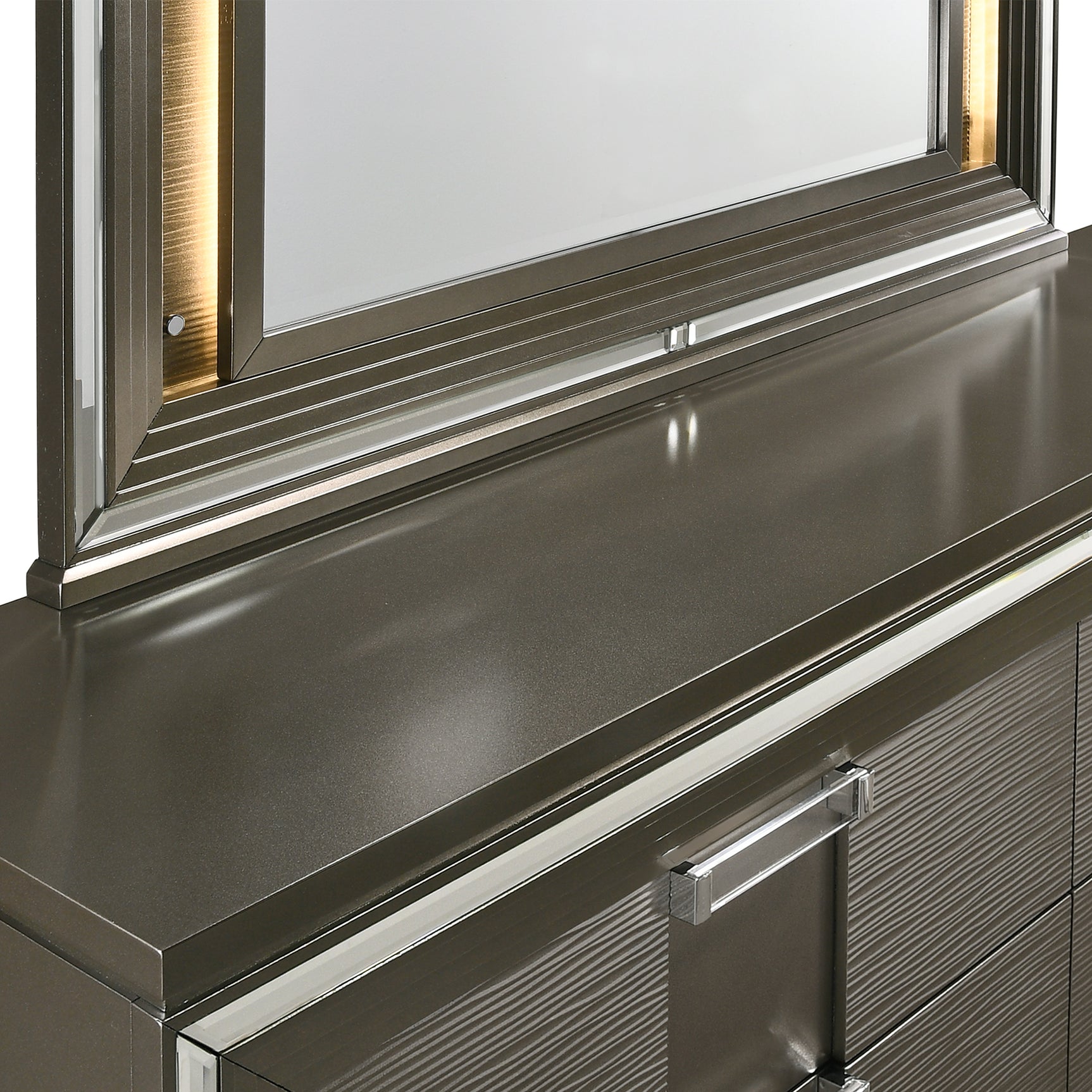 Twenty Nine 6-Drawer Dresser w/ Mood Lighting Mirror - Tampa Furniture Outlet
