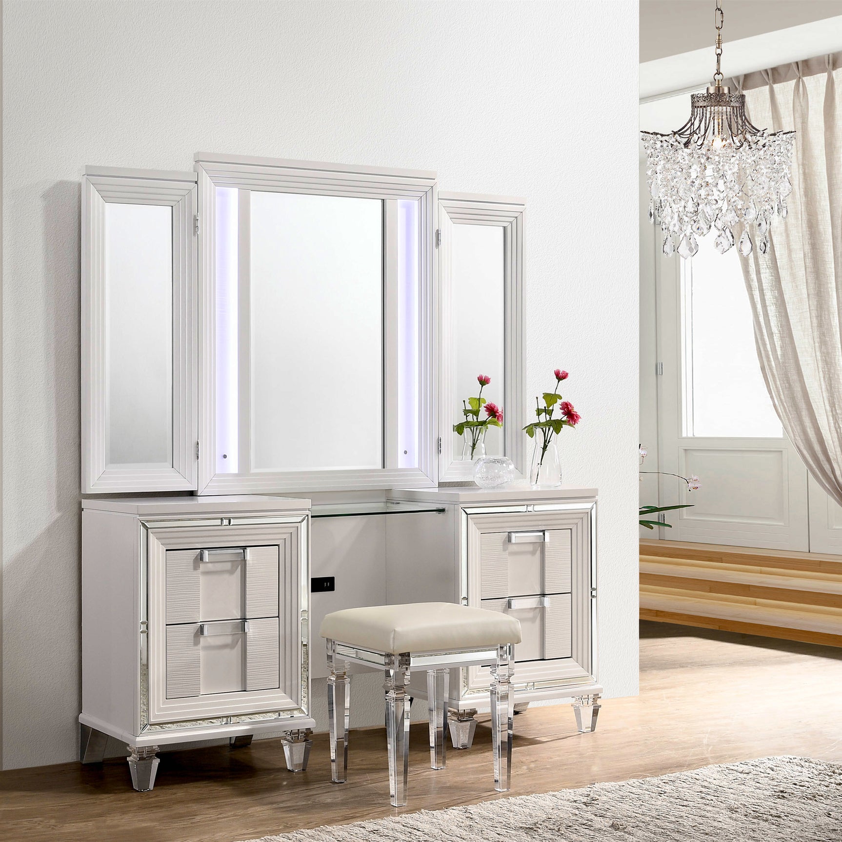 Twenty Nine Dressing Set w/LED & USB Plug White – SKU TN700VT | Elements