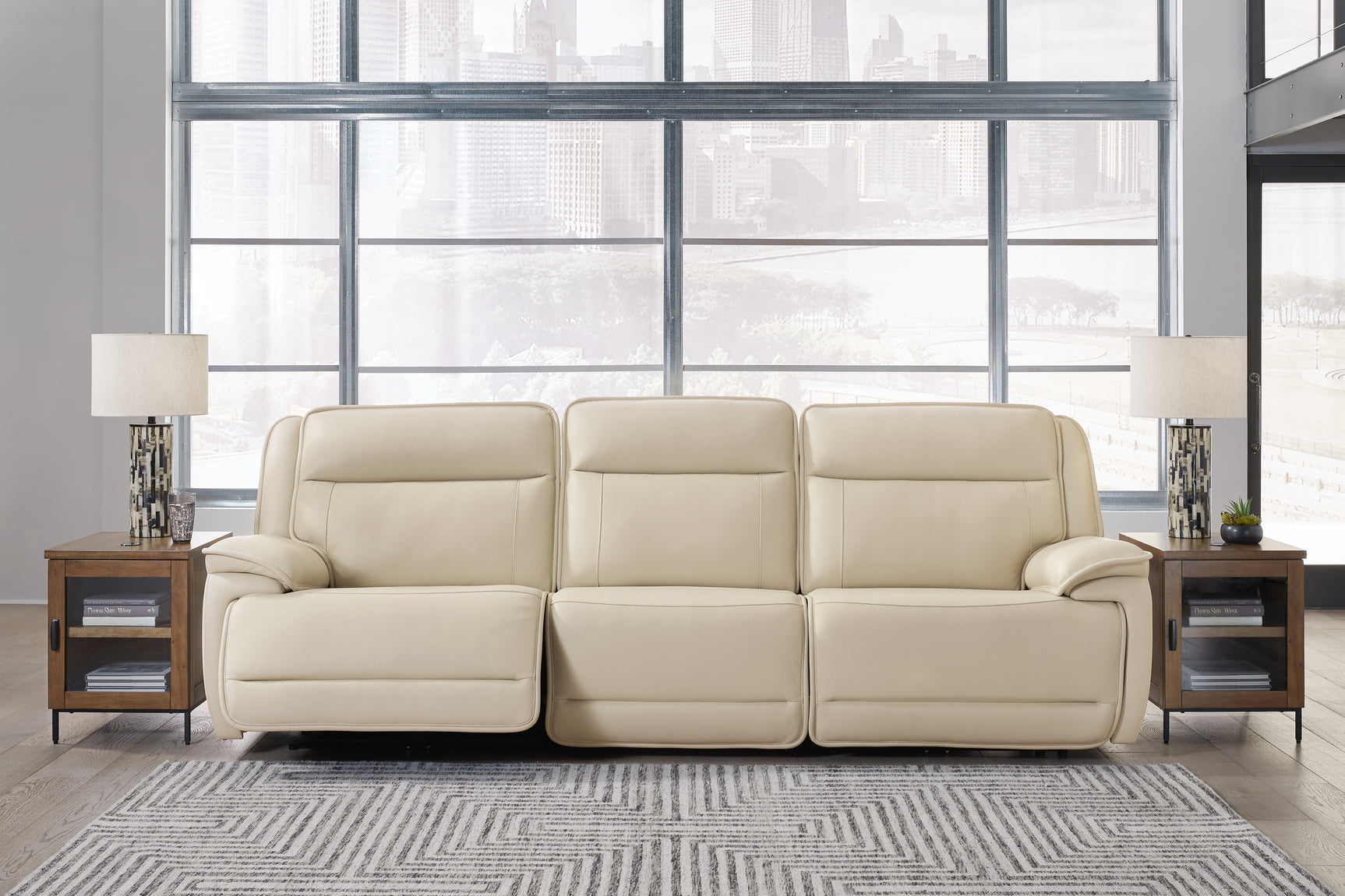 Tampa Furniture Outlet - Ashley Furniture - Double Deal Sectional - 6-Piece Reclining Sectional / Almond - U13001S7