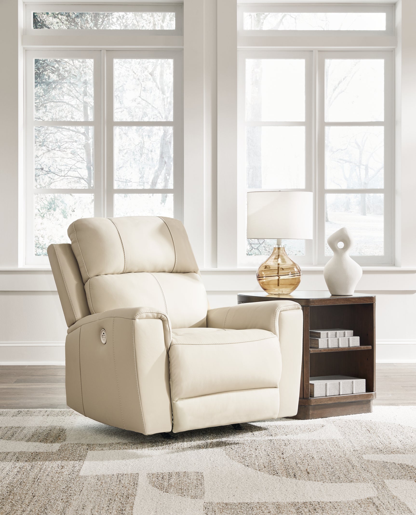 Tampa Furniture Outlet - Ashley Furniture - Dahlmoore Living Room - Power Rocker Recliner / Almond - U1320098