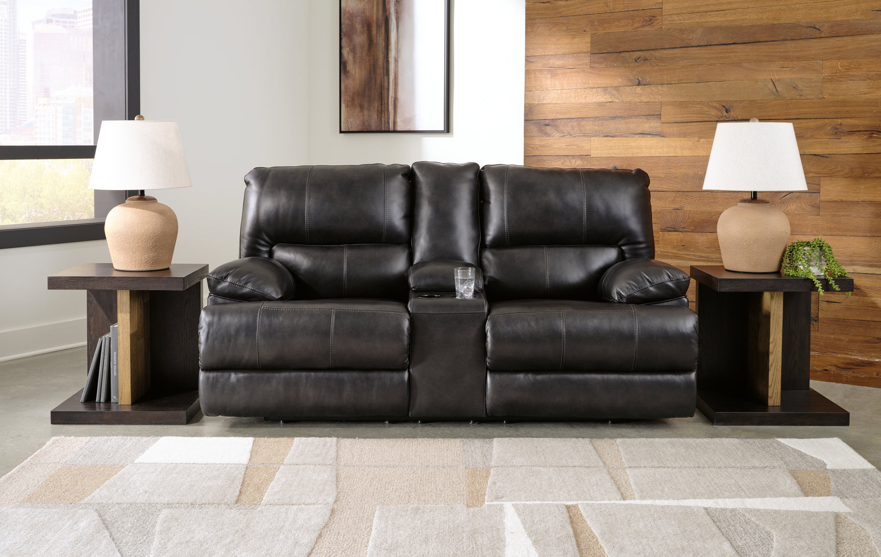 Tampa Furniture Outlet - Ashley Furniture - Mountainous Living Room - PWR Recliner/ADJ Headrest / Eclipse - U6580182