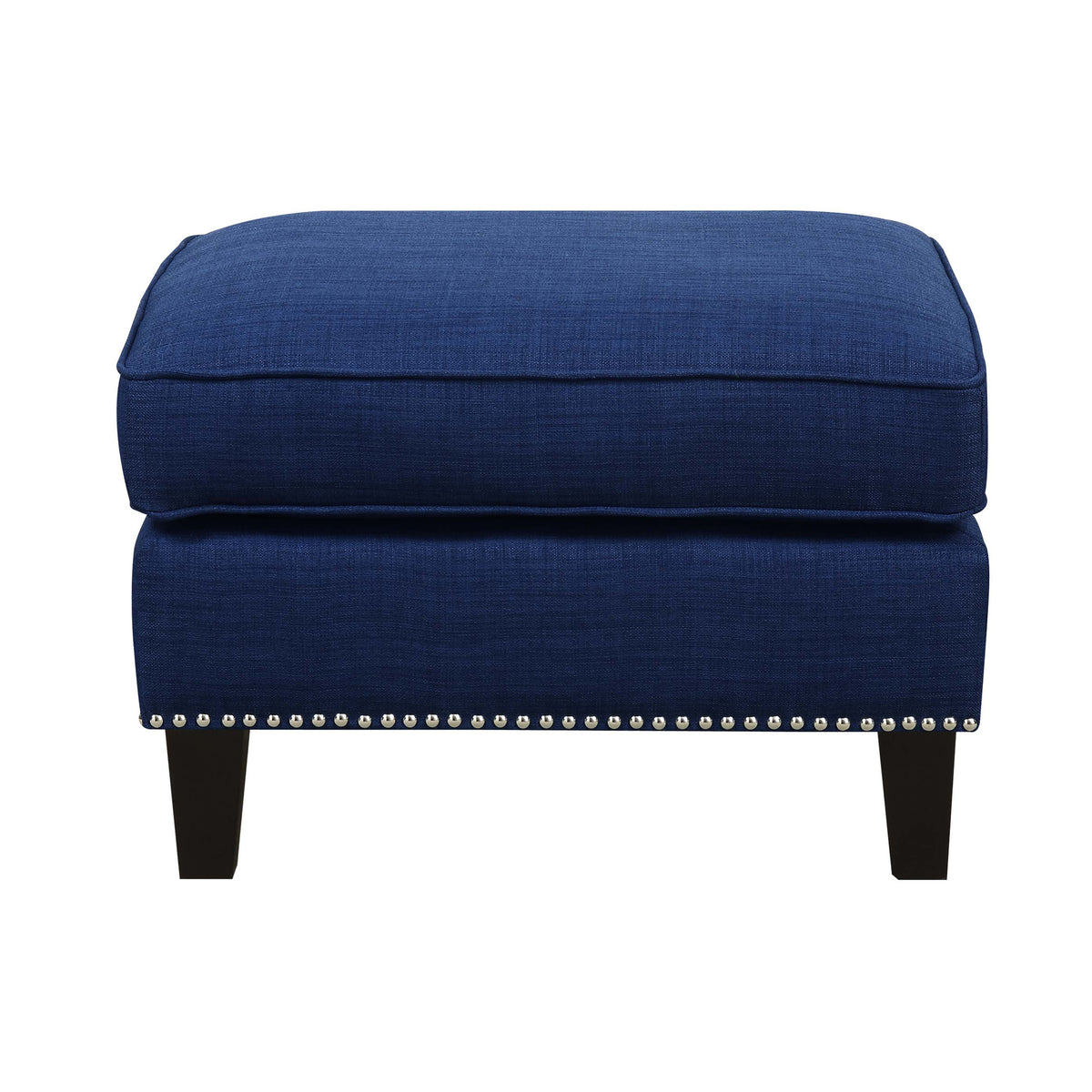 Erica 497 Ottoman W/Chrome Nail Heirloom Blue (ISTA 3)