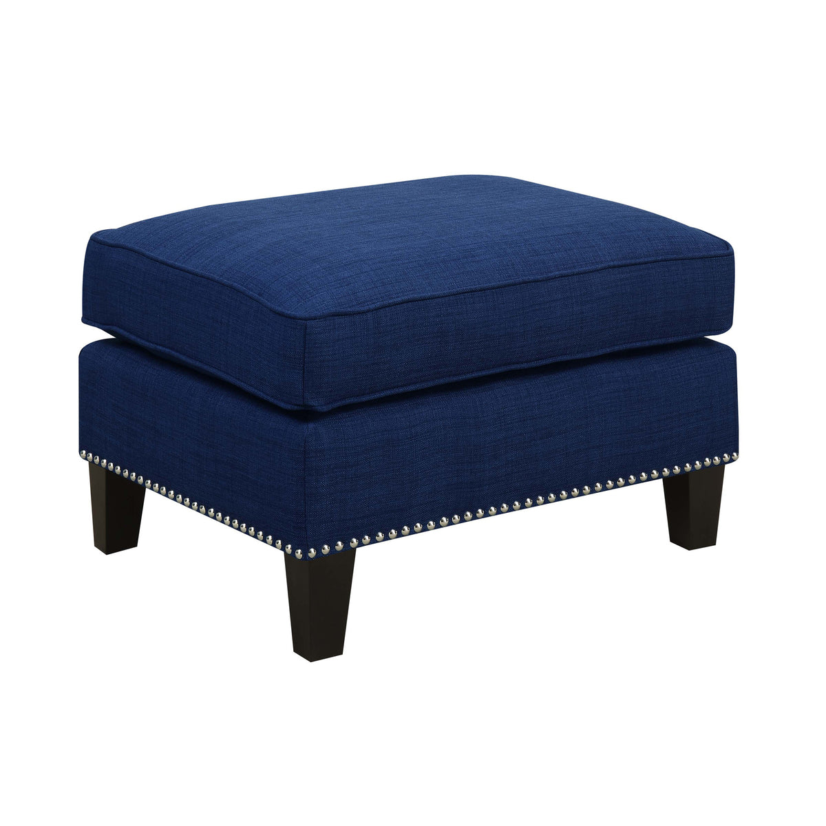 Erica 497 Ottoman W/Chrome Nail Heirloom Blue (ISTA 3)