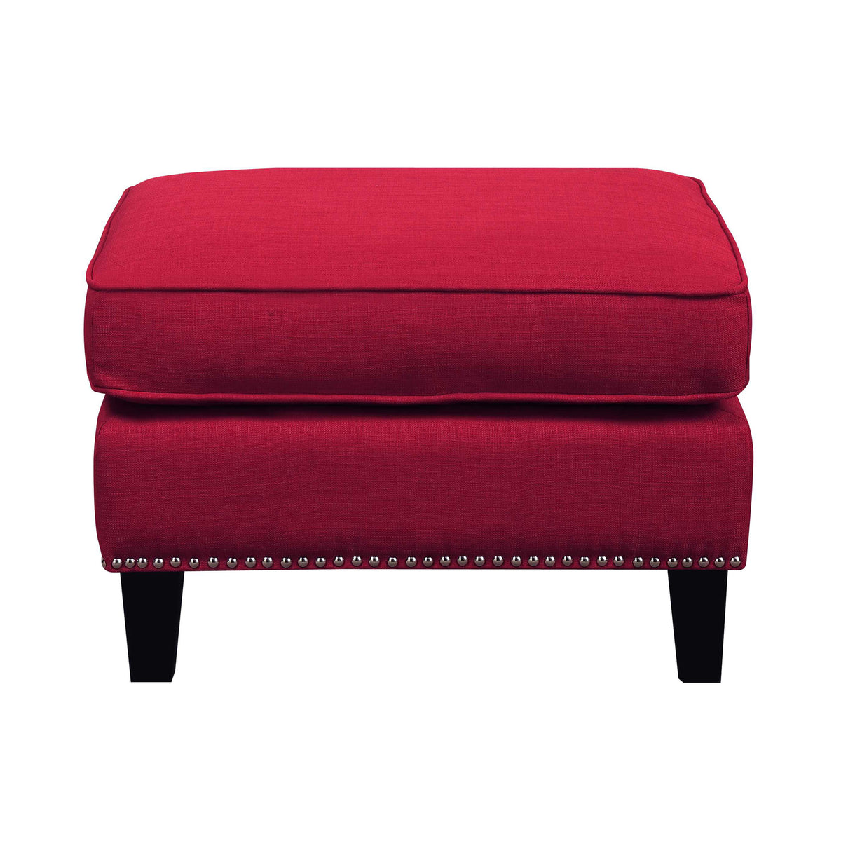 Erica 497 Ottoman W/Chrome Nail Heirloom Berry (ISTA 3)