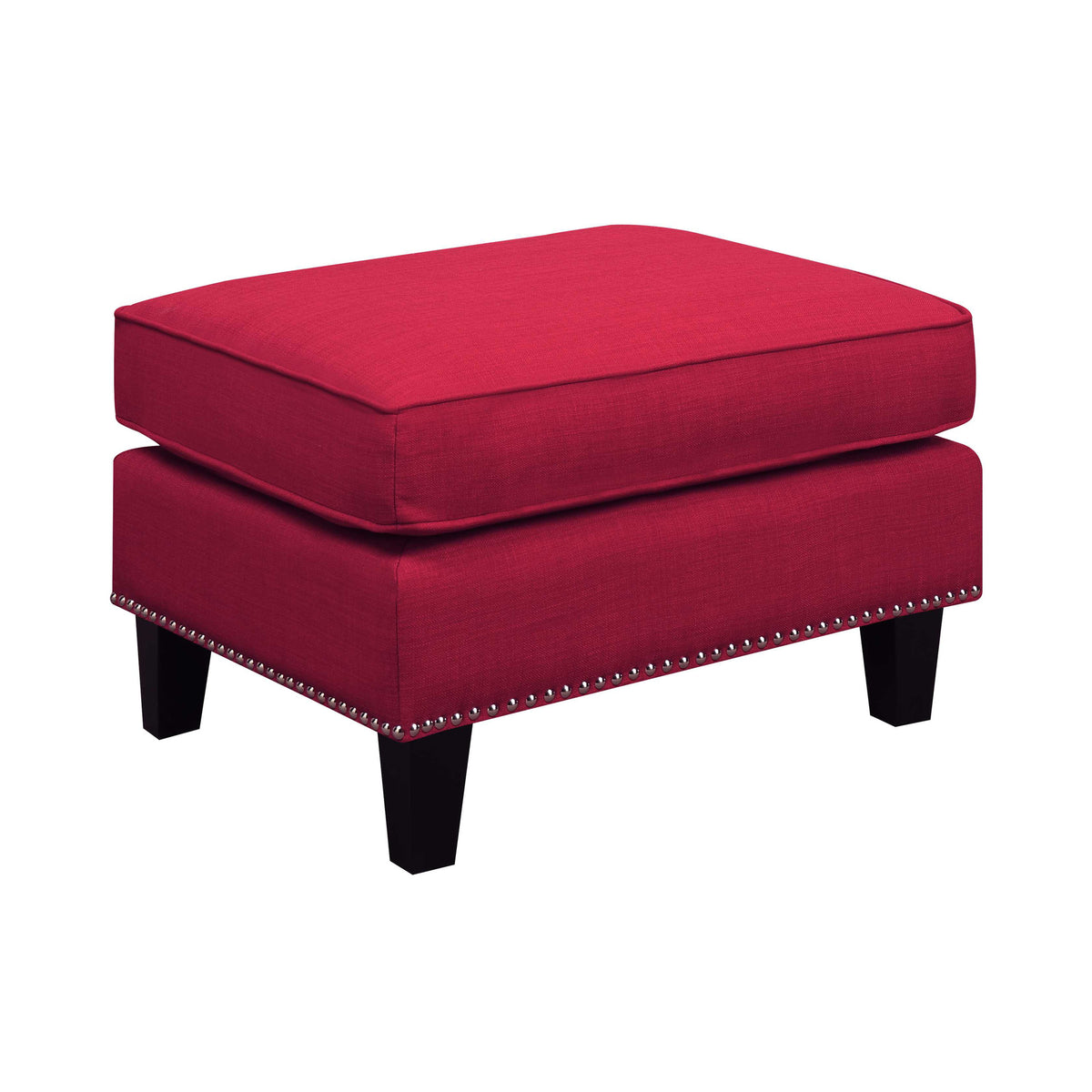 Erica 497 Ottoman W/Chrome Nail Heirloom Berry (ISTA 3)