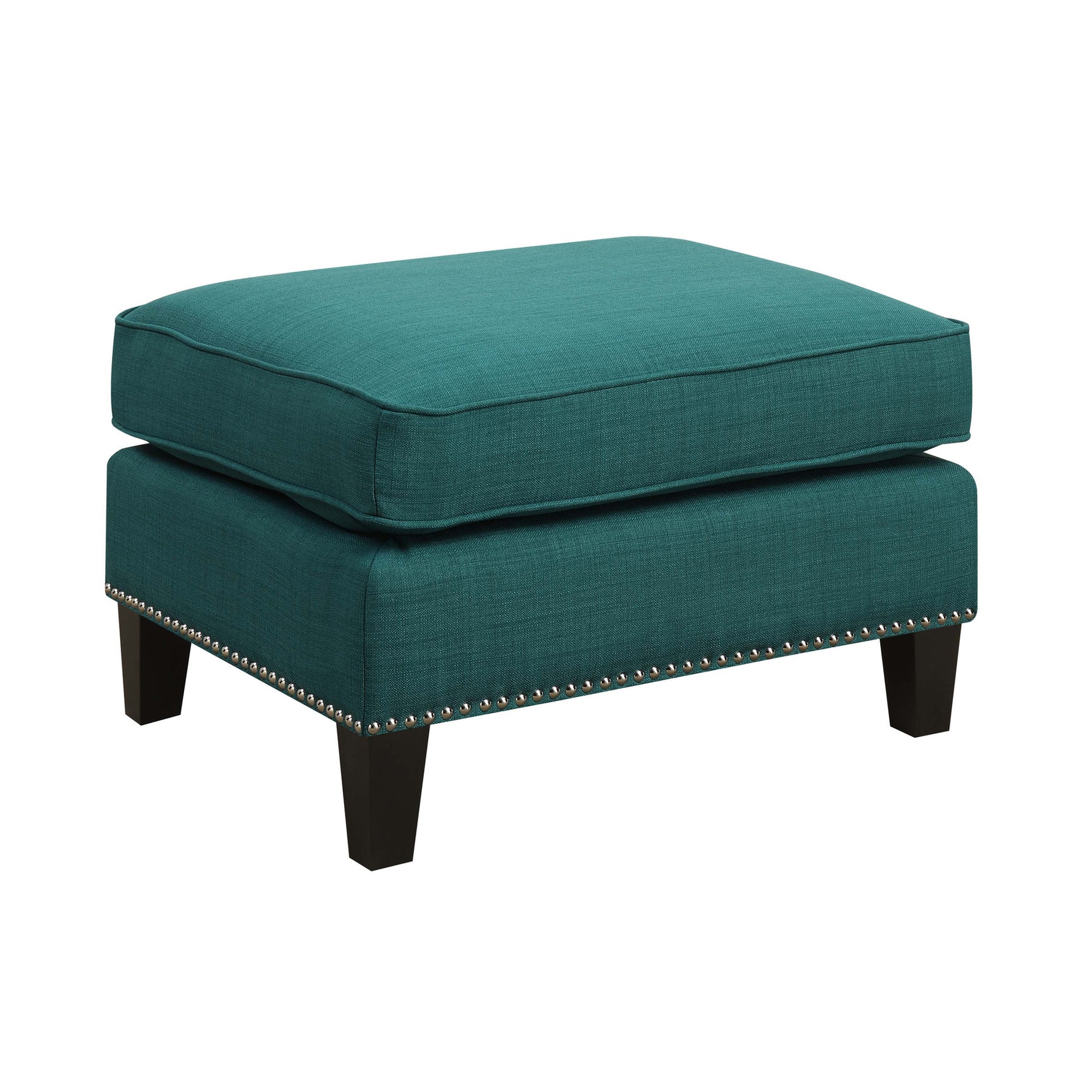 Erica 497 Ottoman W/Chrome Nail Heirloome Teal (ISTA 3)