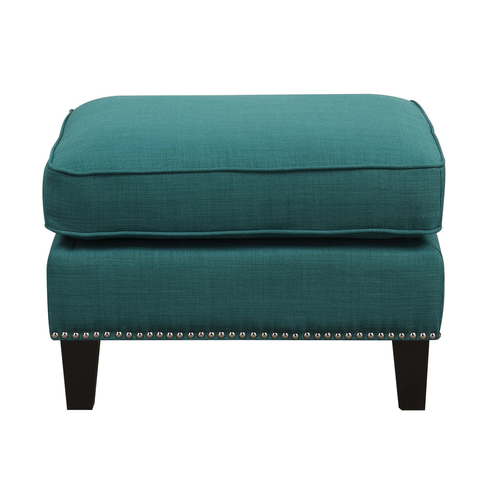 Erica 497 Ottoman W/Chrome Nail Heirloome Teal (ISTA 3)