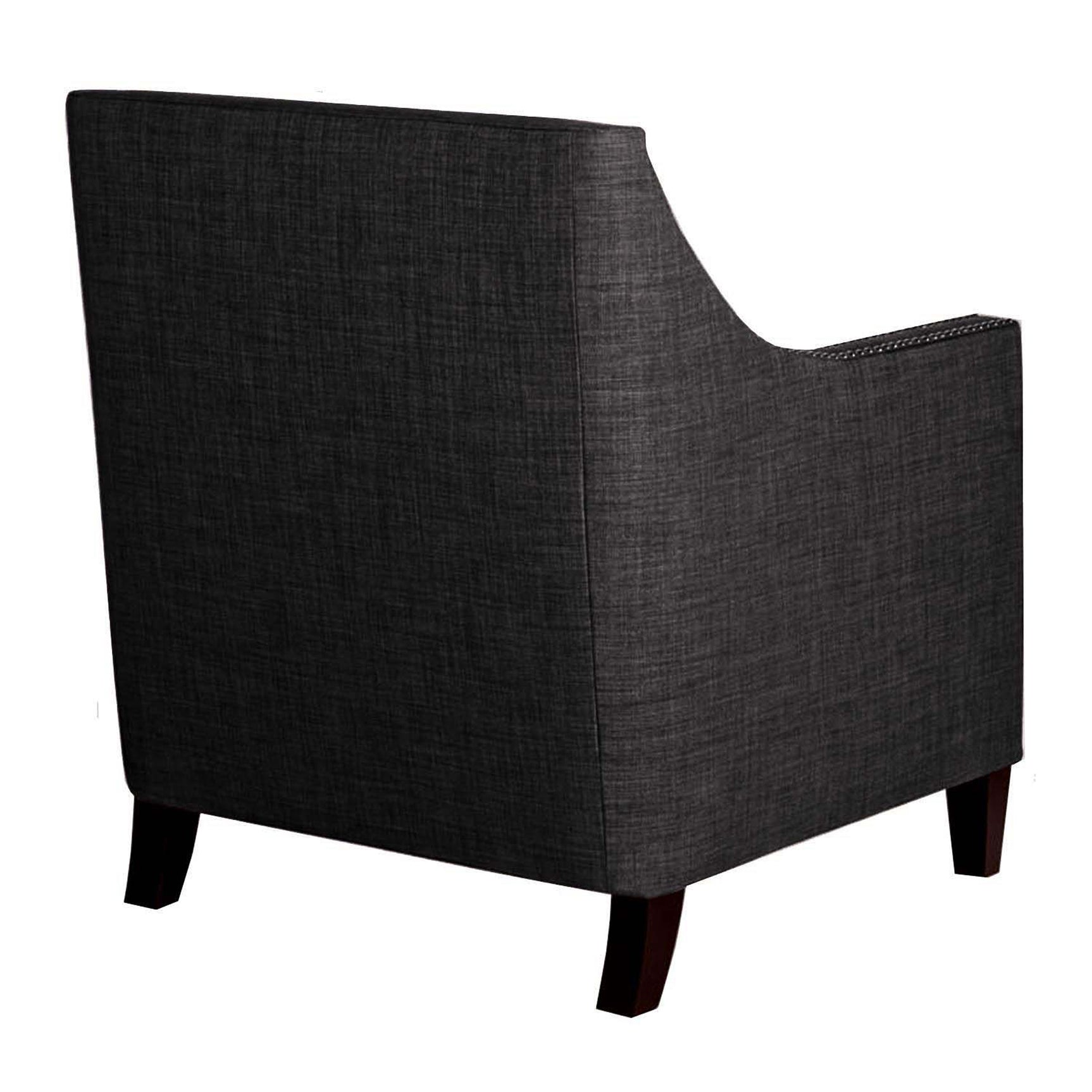 Erica 497 Chair W/Chrome Nails Heirloom Charcoal (ISTA 3) - Tampa Furniture Outlet