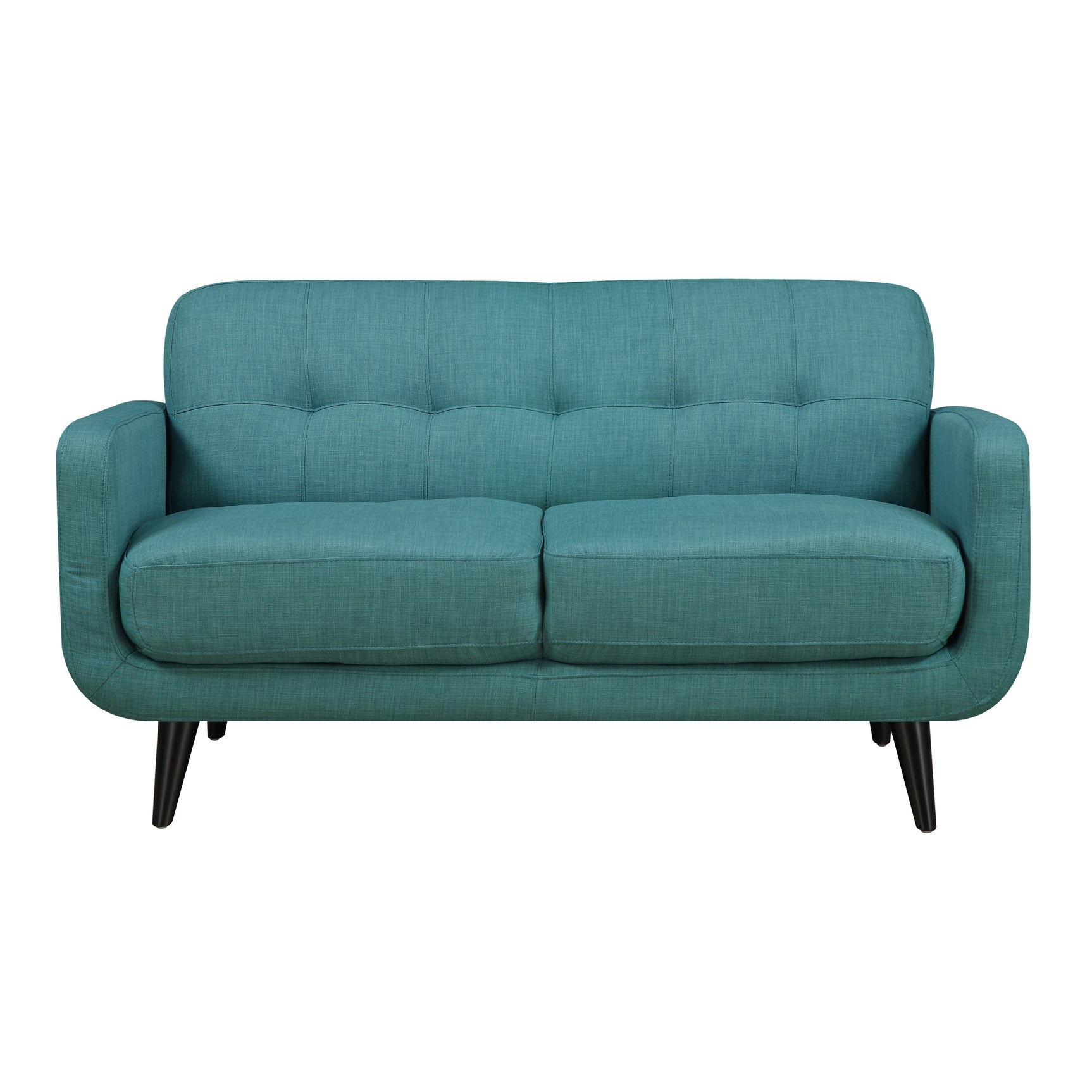 Hadley 4480 Love Seat Heirloom Teal w/No Pillow - Tampa Furniture Outlet