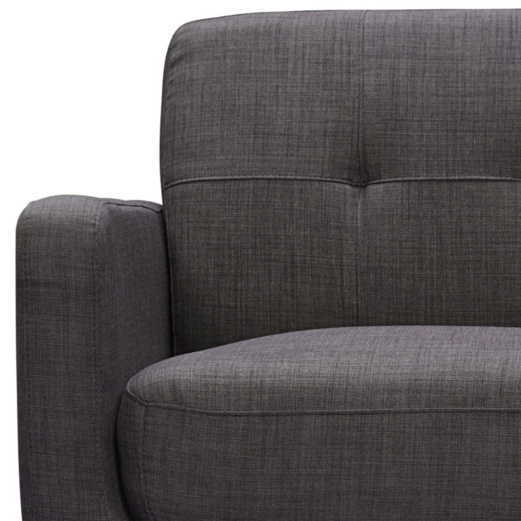 Hadley 4480 KD Love Seat Heirloom Charcoal w/No Pillows - Tampa Furniture Outlet