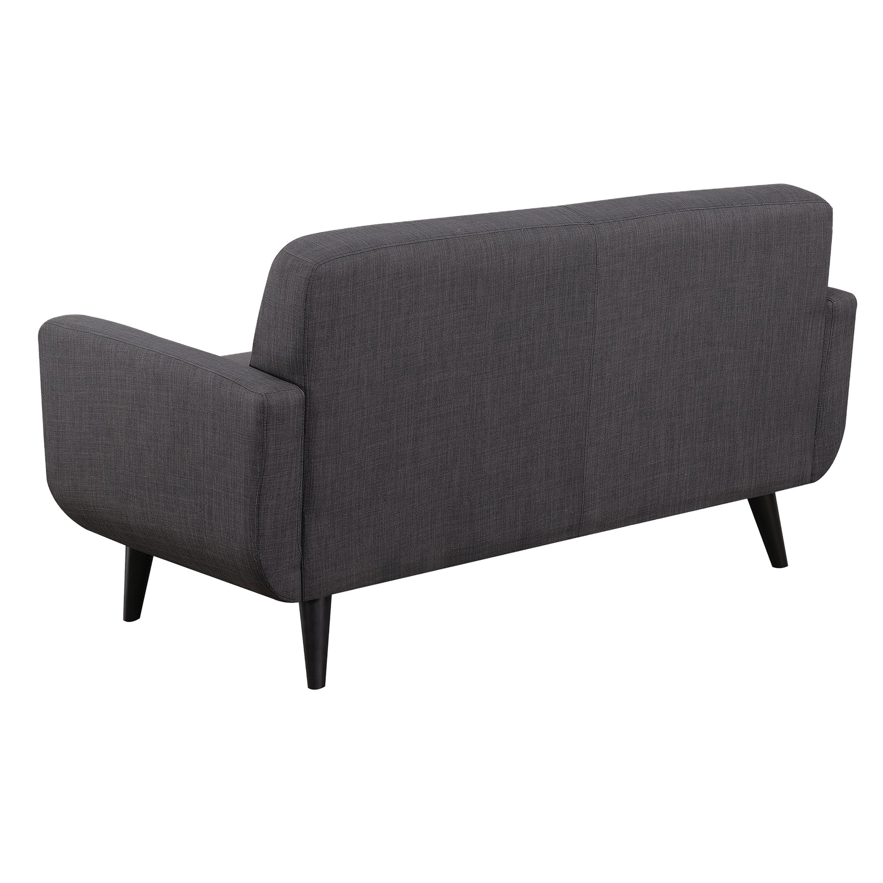 Hadley 4480 KD Love Seat Heirloom Charcoal w/No Pillows - Tampa Furniture Outlet