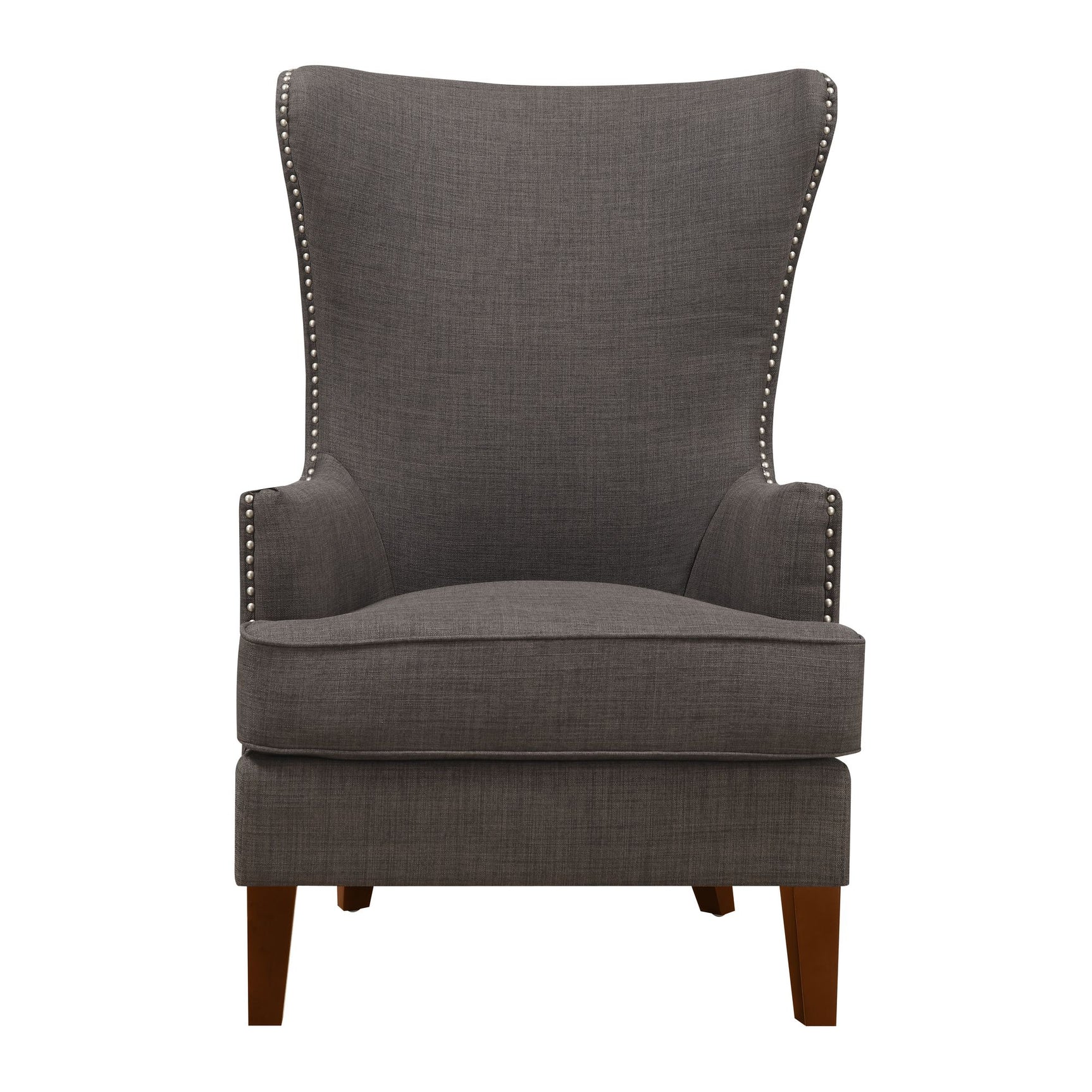 Kori 724 Chair W/Chrome Nails Heirloom Charcoal (ISTA 3) - Tampa Furniture Outlet