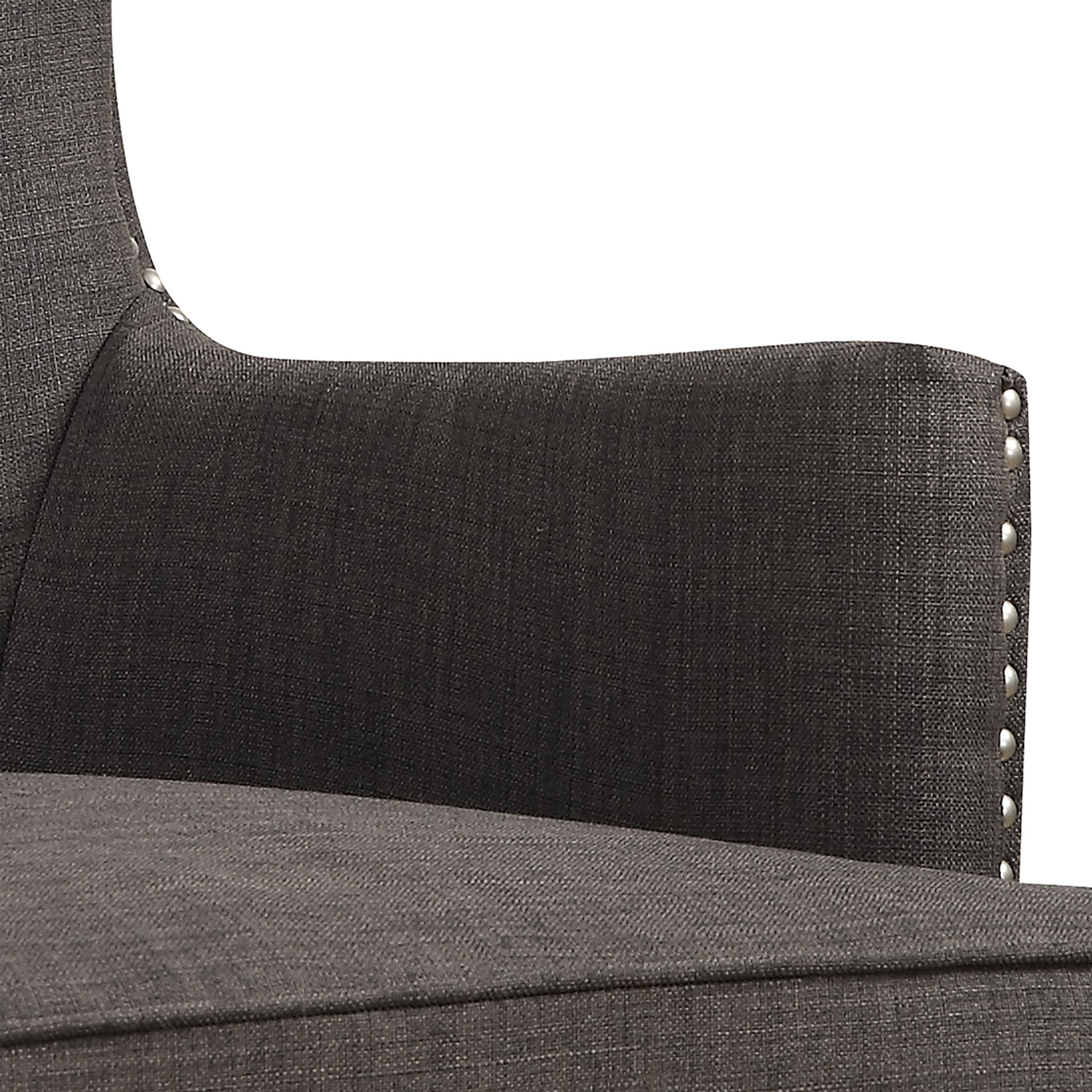 Kori 724 Chair W/Chrome Nails Heirloom Charcoal (ISTA 3) - Tampa Furniture Outlet