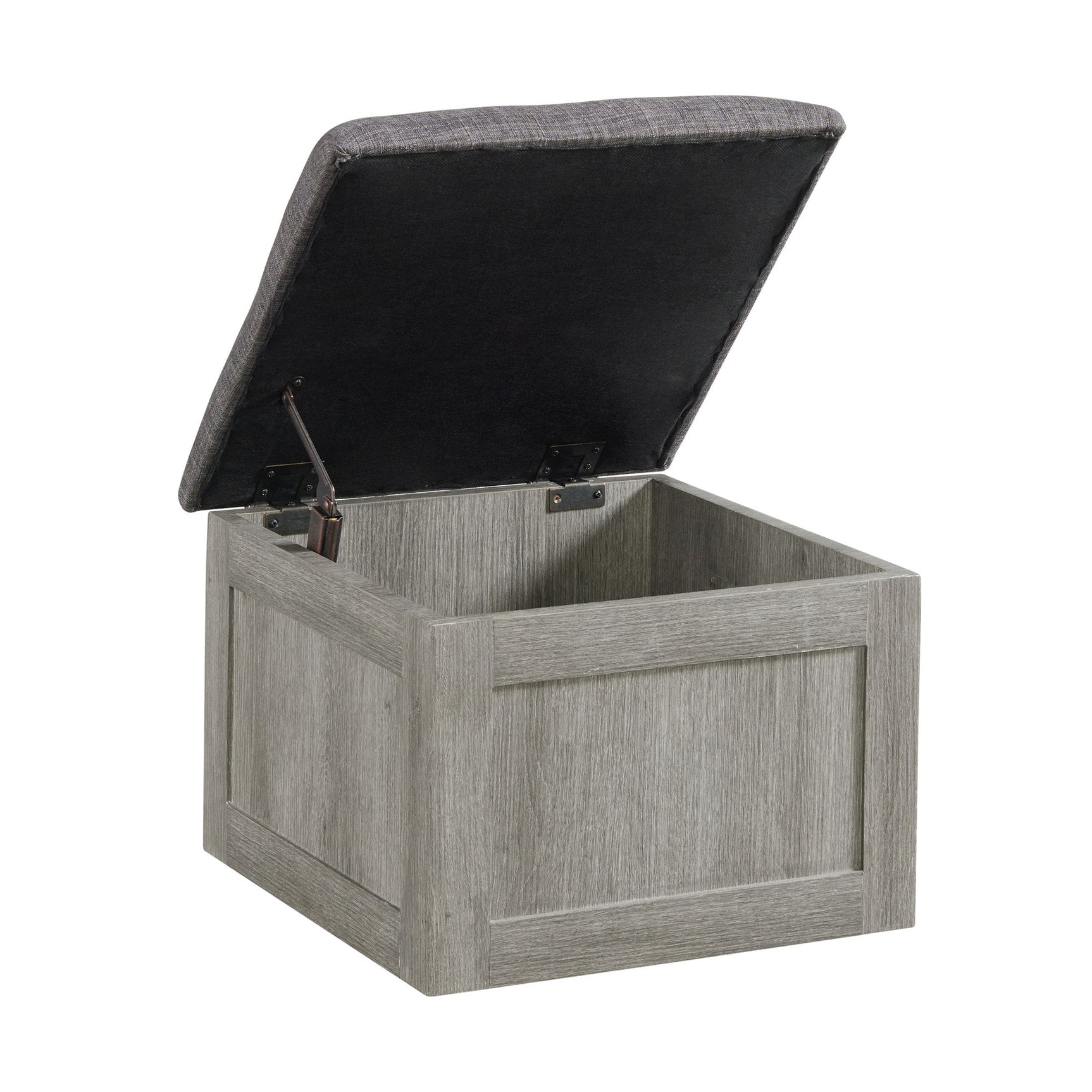 Uster Coffee Table W/Four storage Stools Grey - Tampa Furniture Outlet