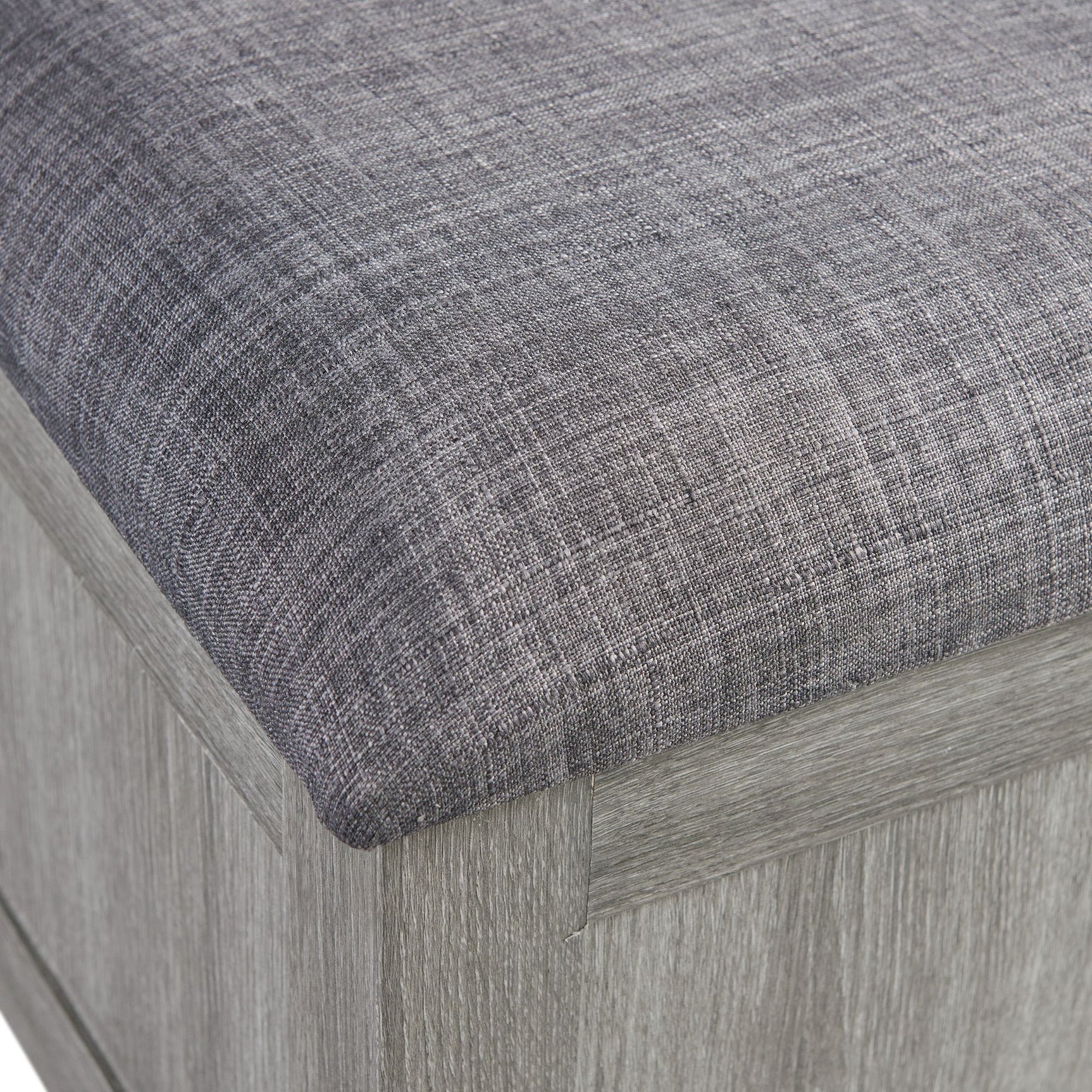Uster Coffee Table W/Four storage Stools Grey - Tampa Furniture Outlet