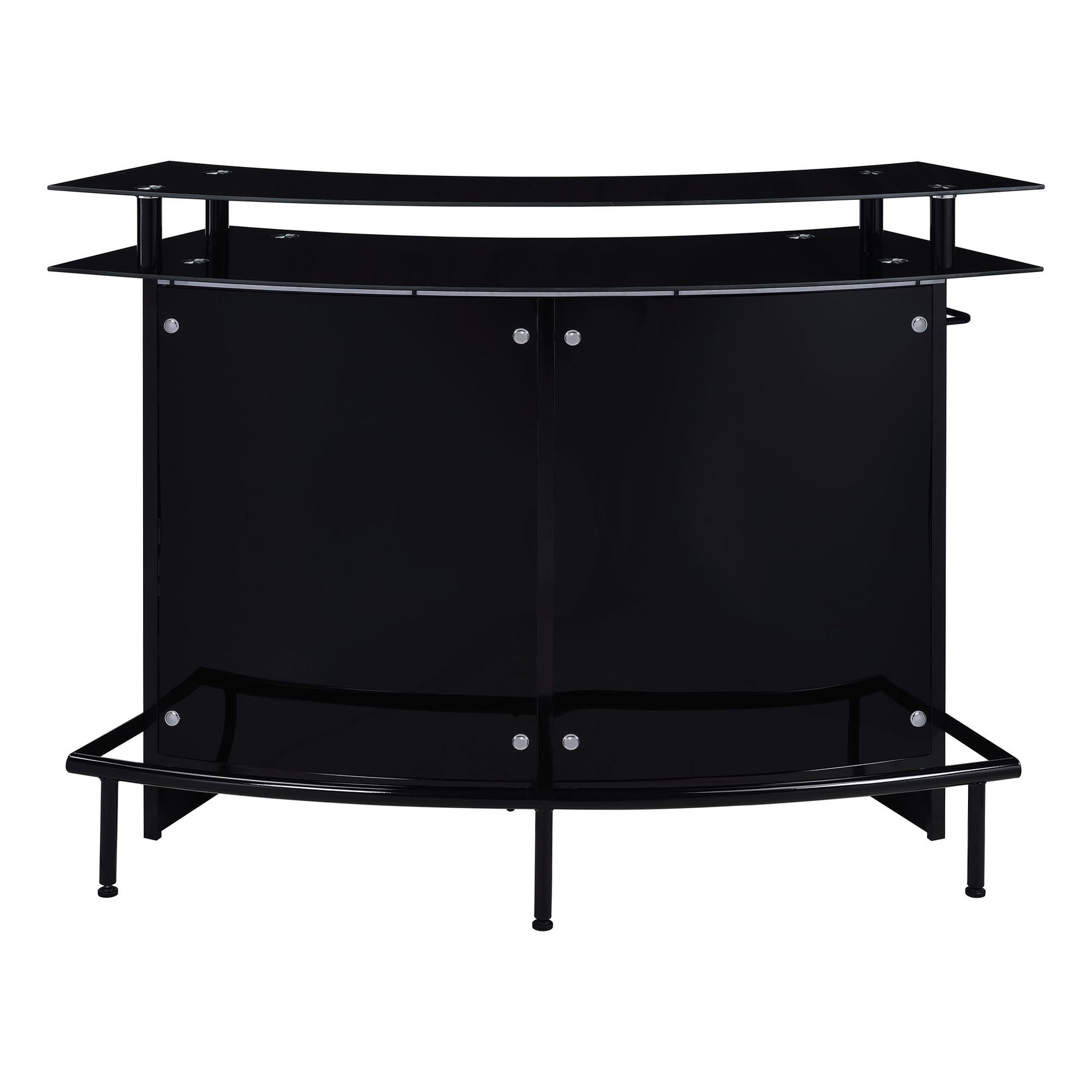 Valentina Bar Table in Black - Tampa Furniture Outlet