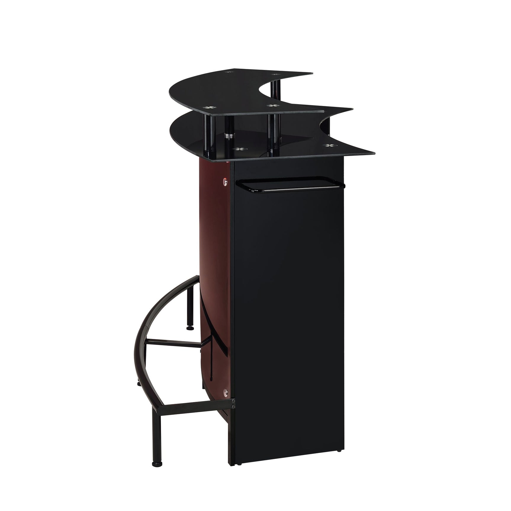Valentina Bar Table in Black - Tampa Furniture Outlet