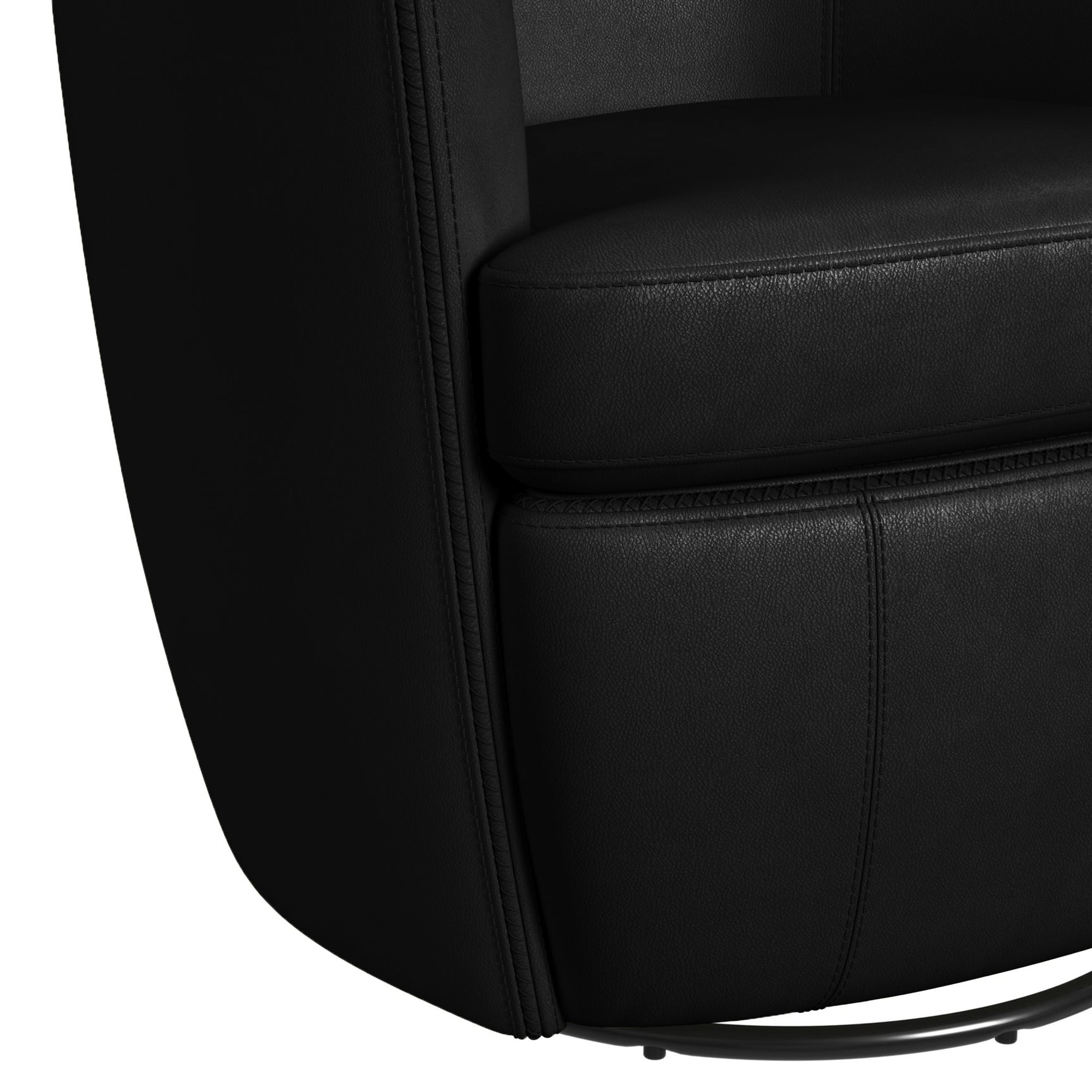 Vito Swivel Chair in Pebble Black - Tampa Furniture Outlet