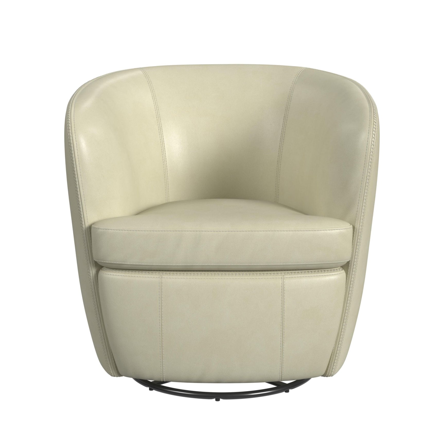 Vito Swivel Chair in Pebble Cream - Tampa Furniture Outlet