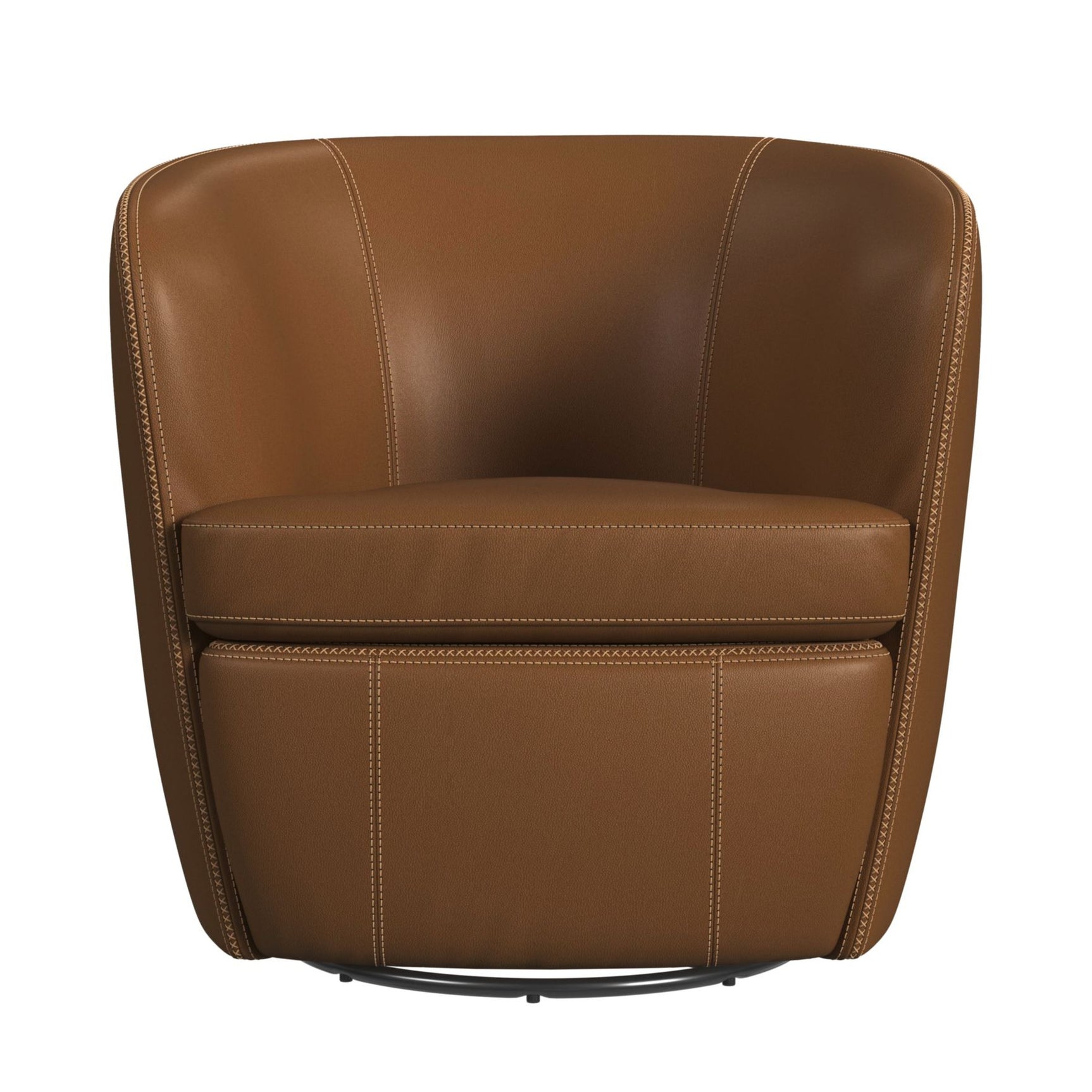 Vito Swivel Chair in Pebble Tan