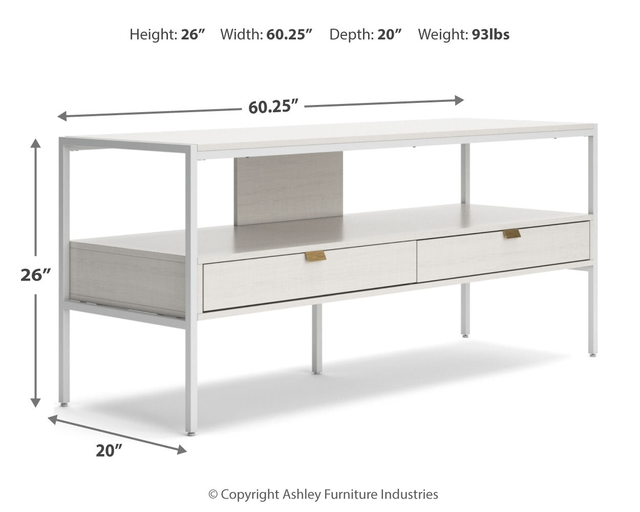 Deznee 60" TV Stand - Tampa Furniture Outlet
