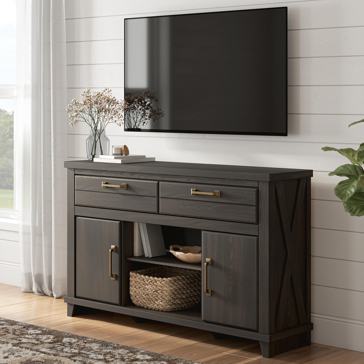 Tampa Furniture Outlet - Ashley Furniture - Brazen Valley TV Stand - 60" - W2648-68