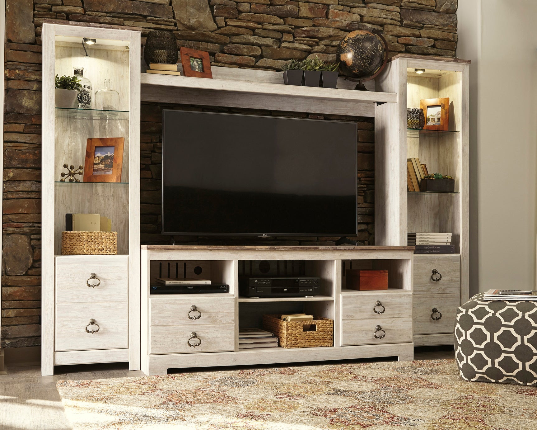 Willowton Entertainment Center - Tampa Furniture Outlet