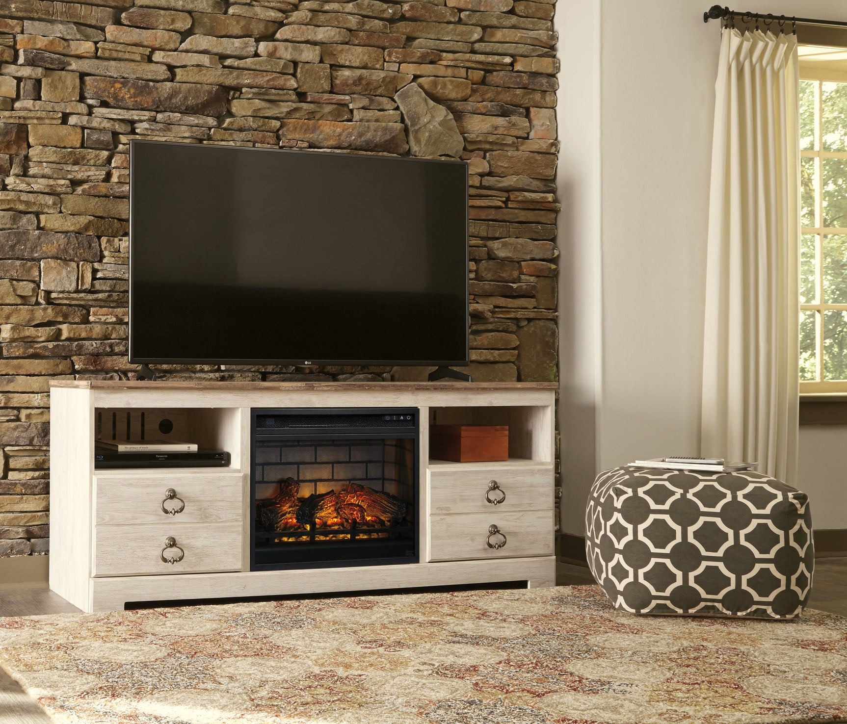 Willowton TV Stand - Tampa Furniture Outlet