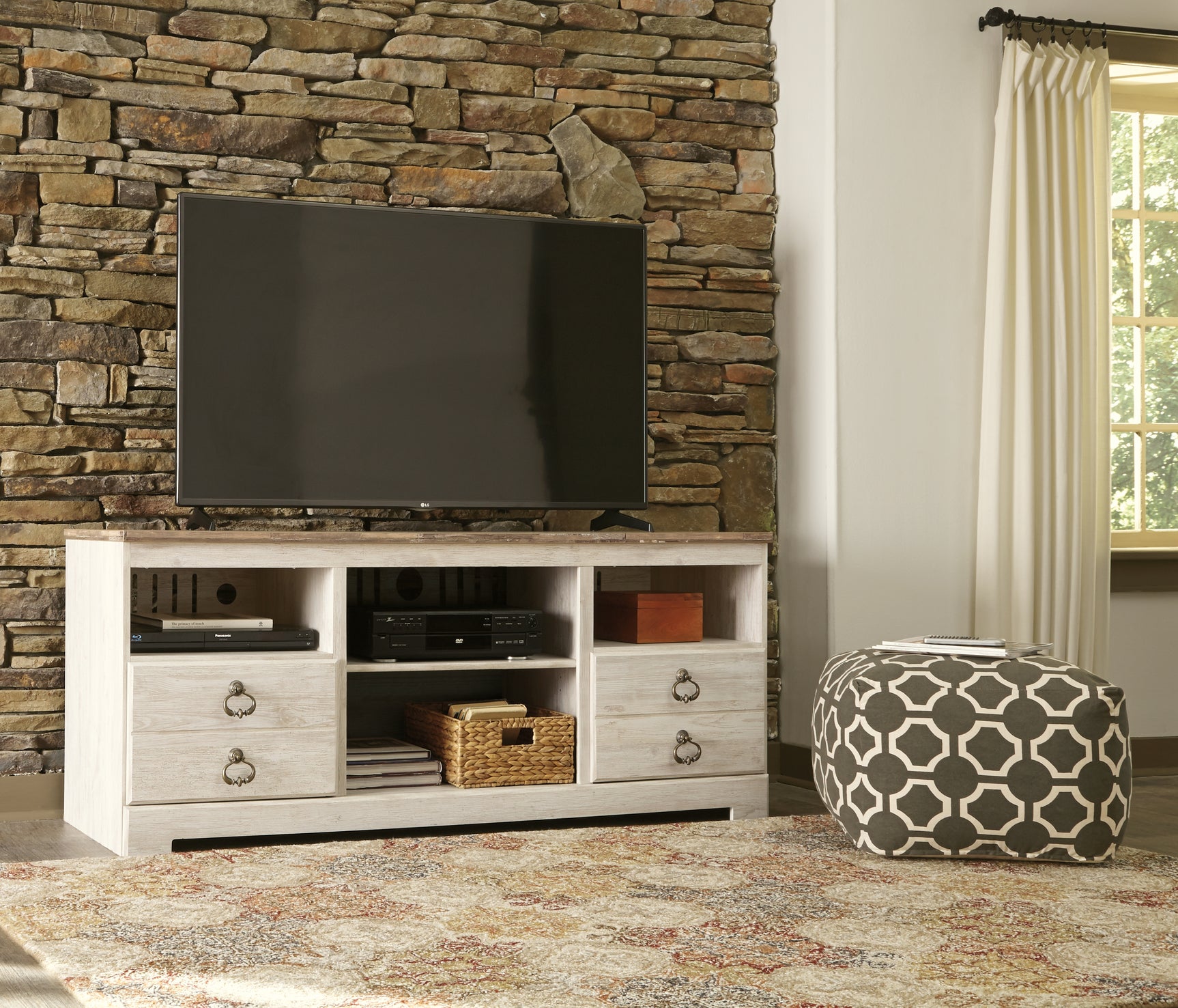 Willowton TV Stand - Tampa Furniture Outlet