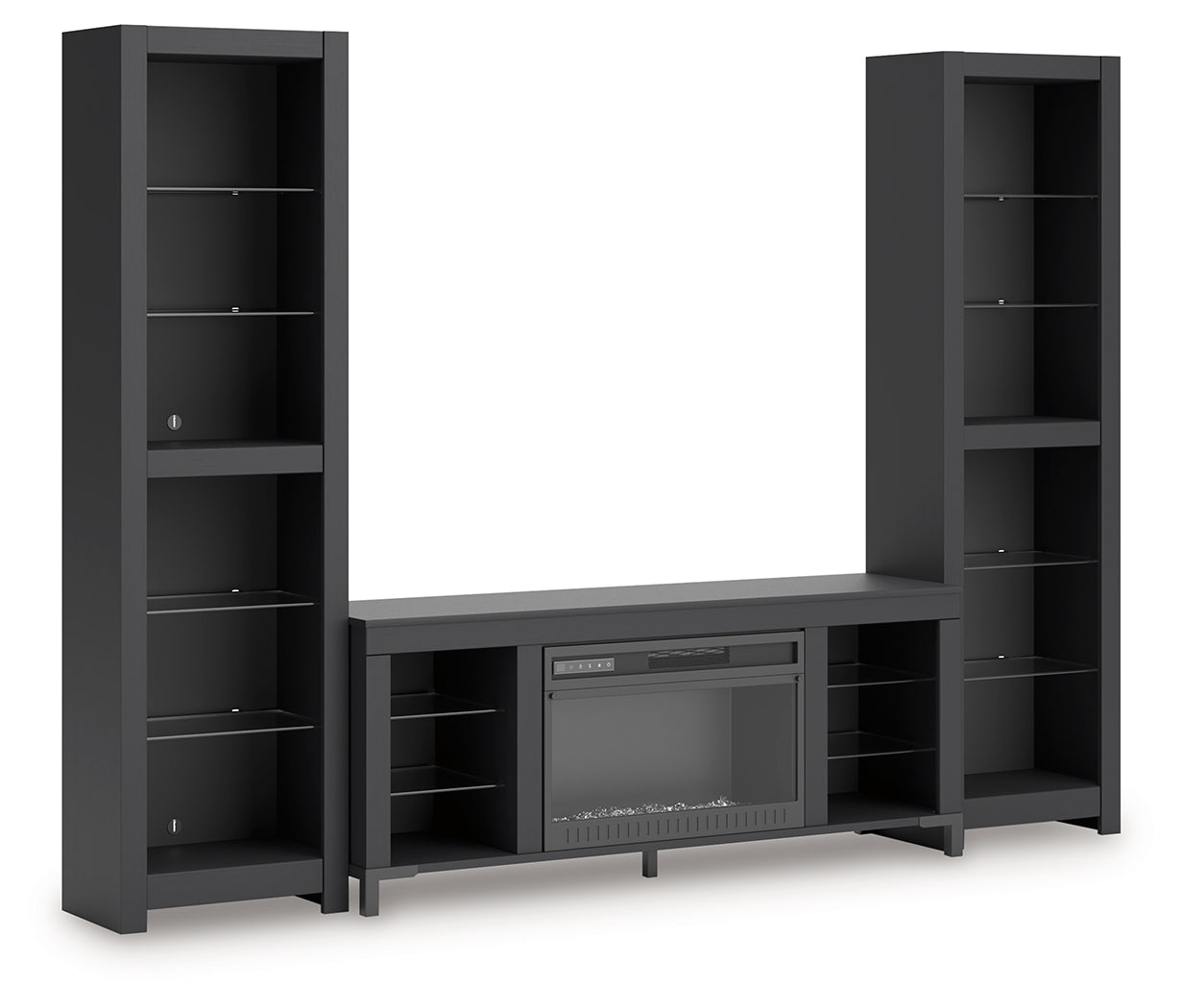 Cayberry 3-Piece Entertainment Center with Electric Fireplace - Tampa Furniture Outlet