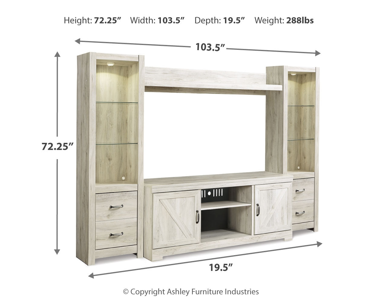 Bellaby Entertainment Center - Tampa Furniture Outlet