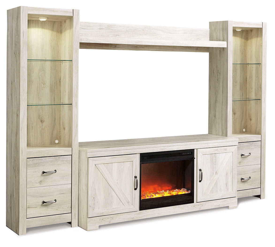 Bellaby 4-Piece Entertainment Center with Fireplace - Tampa Furniture Outlet