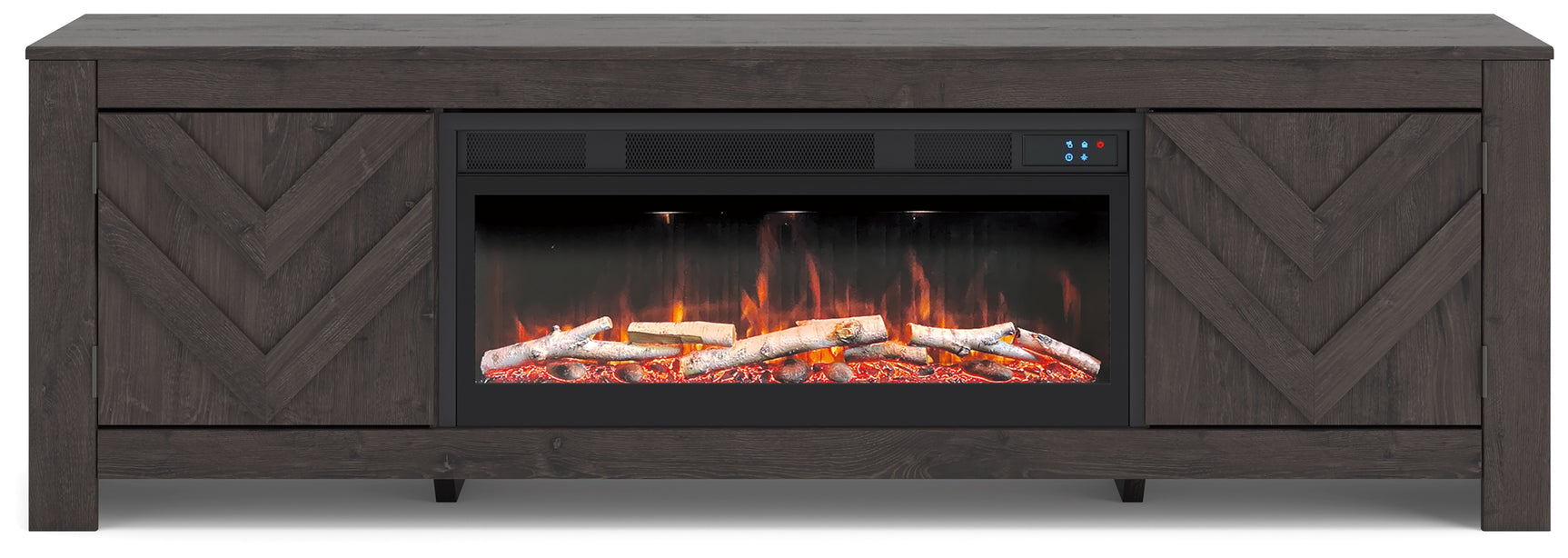 Cayboni 71" TV Stand with Electric Fireplace - Tampa Furniture Outlet