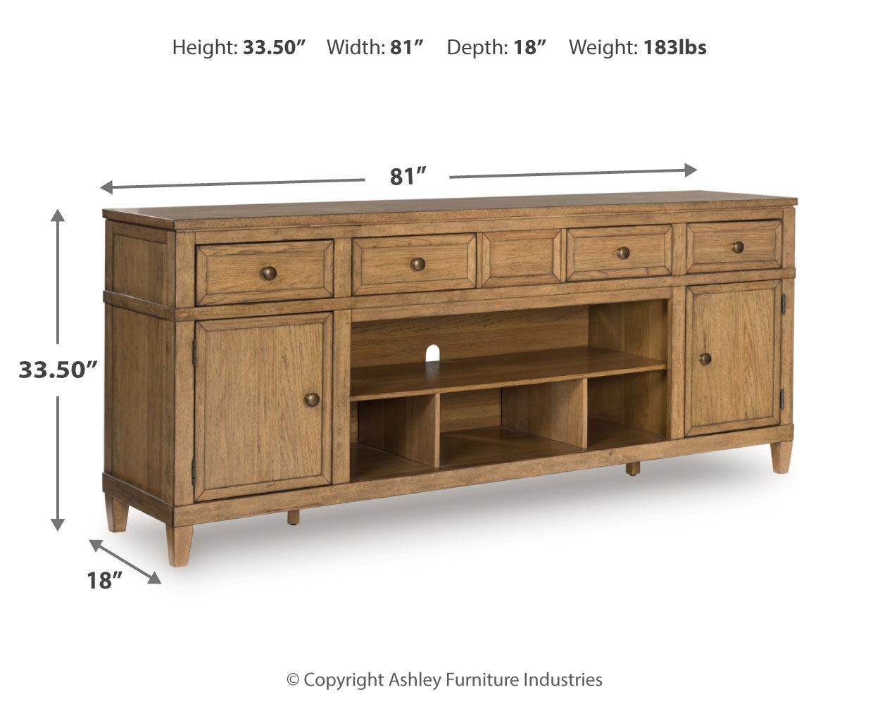 Sharlance 81" TV Stand - Tampa Furniture Outlet