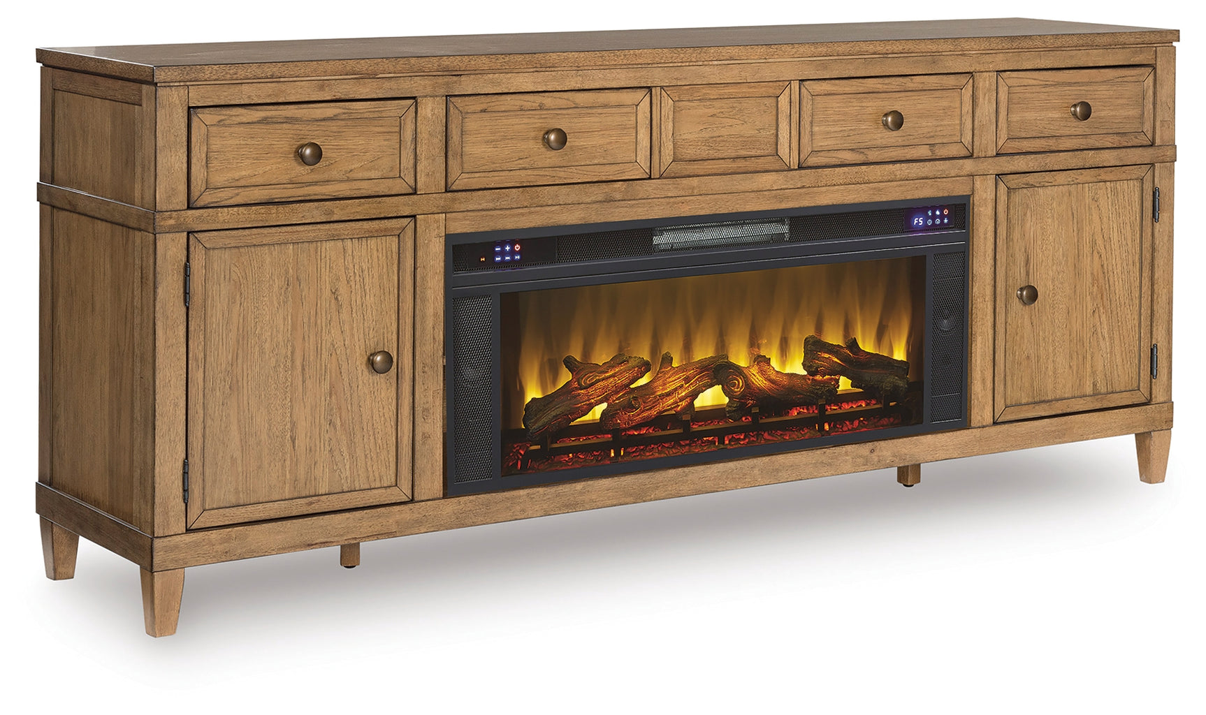 Sharlance 81" TV Stand with Electric Fireplace - Tampa Furniture Outlet