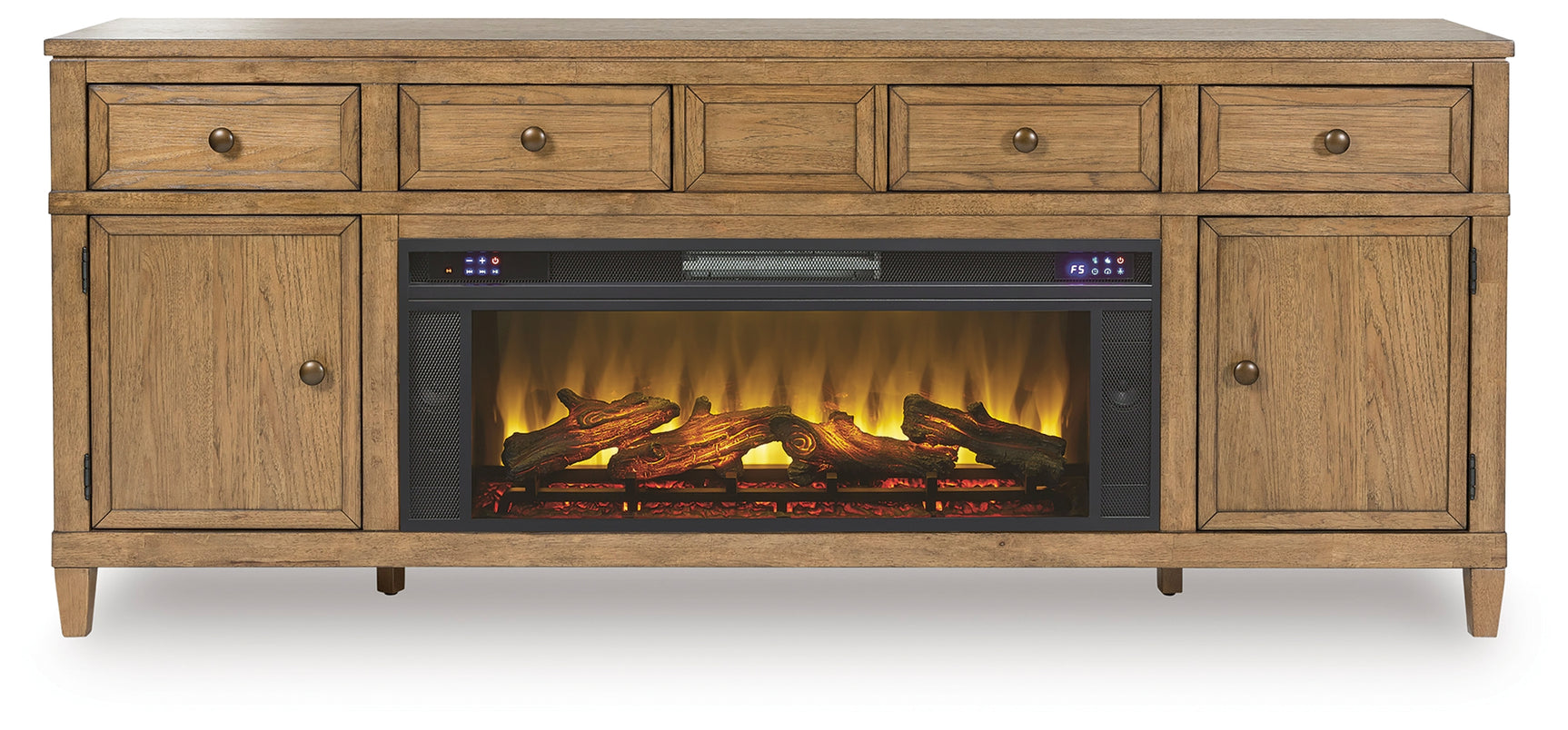 Sharlance 81" TV Stand with Electric Fireplace - Tampa Furniture Outlet