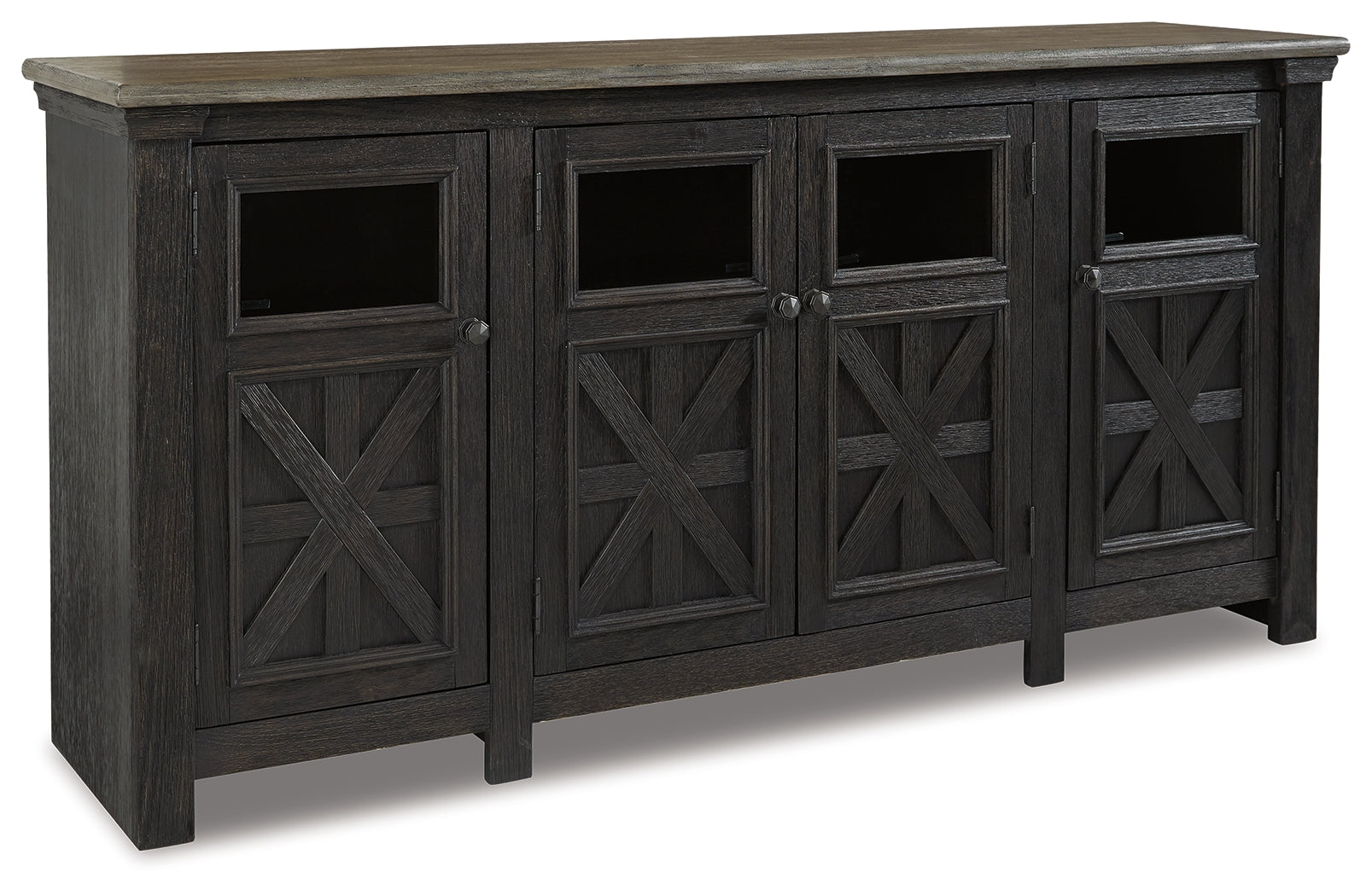 Tyler Creek 74" TV Stand - Tampa Furniture Outlet