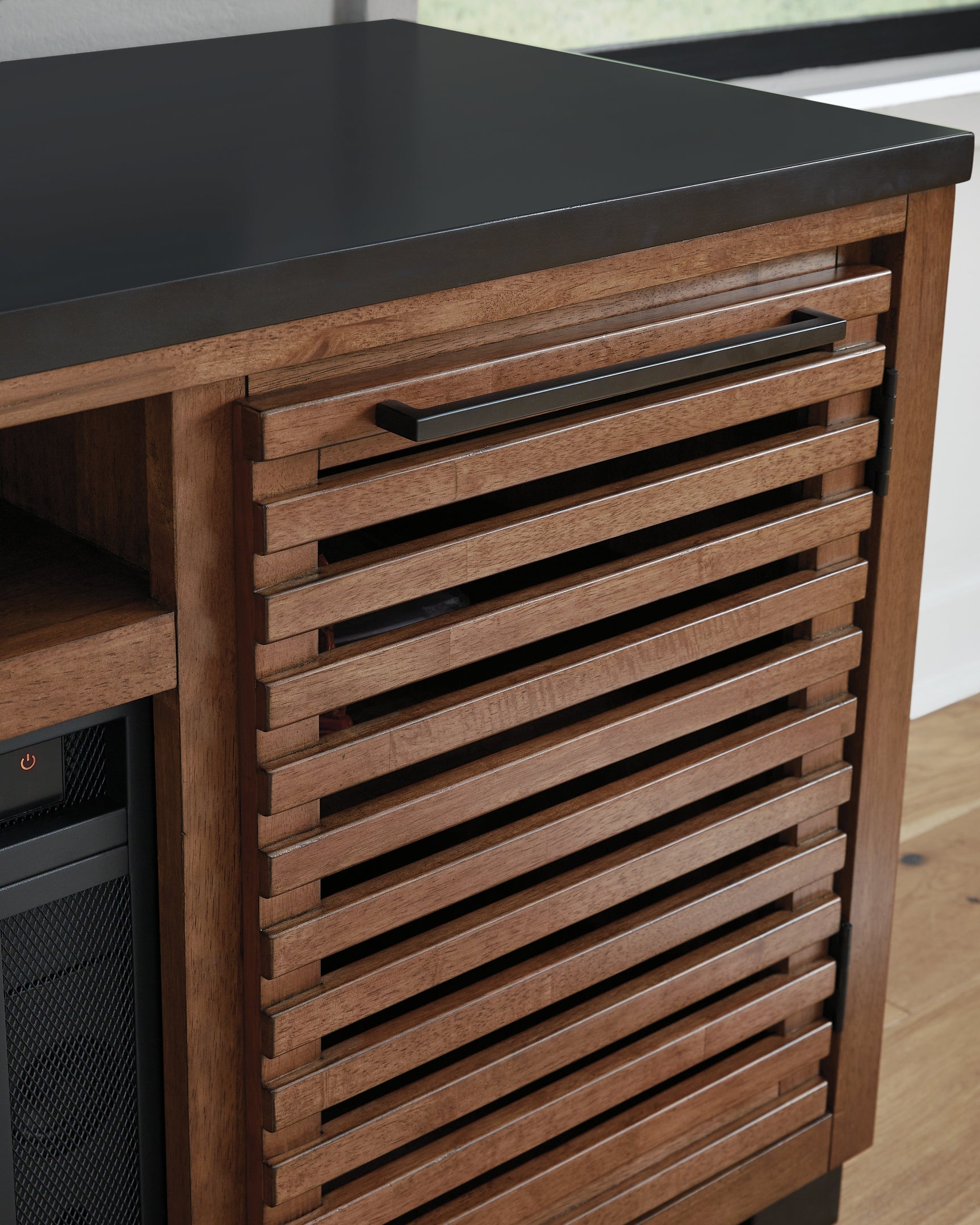 Kallari 84" TV Stand with Electric Fireplace - Tampa Furniture Outlet