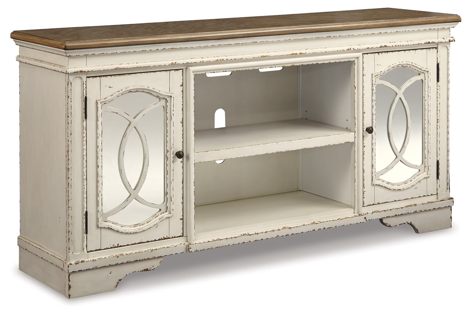 Realyn 74" TV Stand - Tampa Furniture Outlet