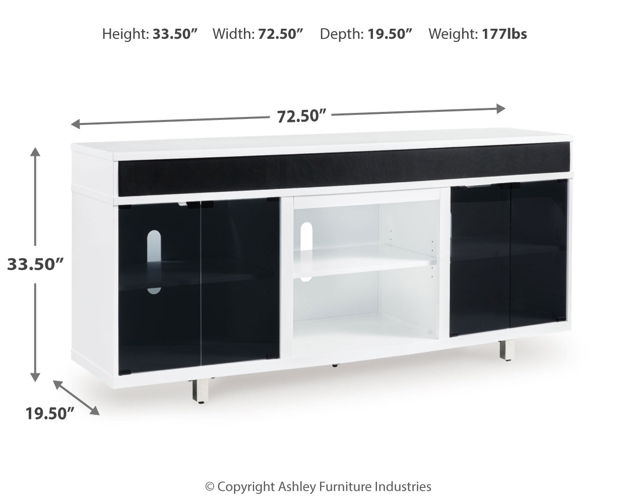 Gardoni 72" TV Stand - Tampa Furniture Outlet