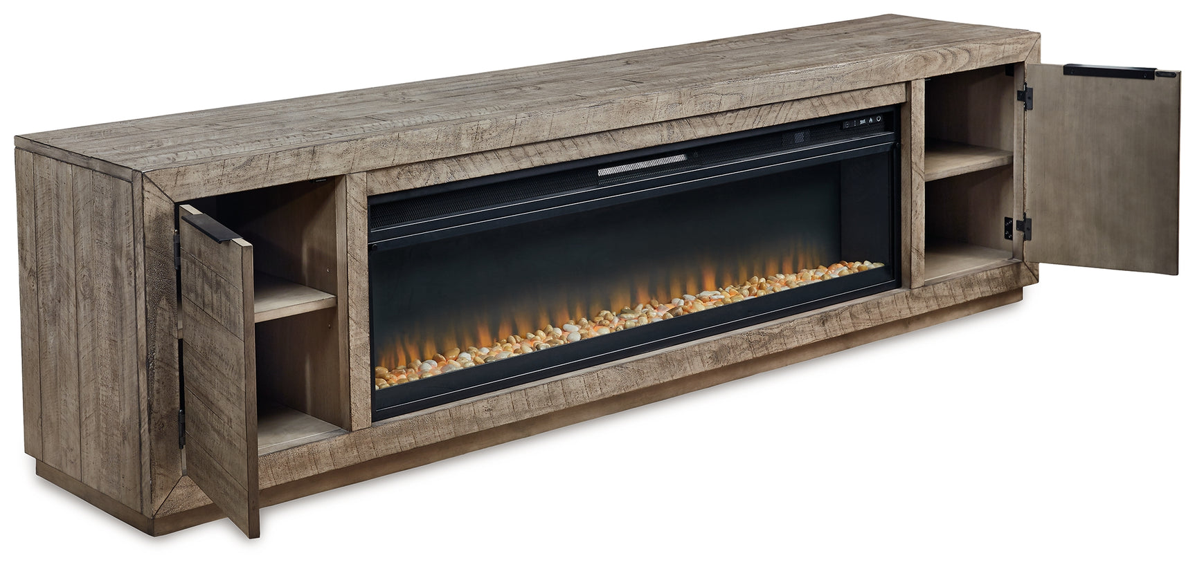 Krystanza TV Stand with Electric Fireplace - Tampa Furniture Outlet